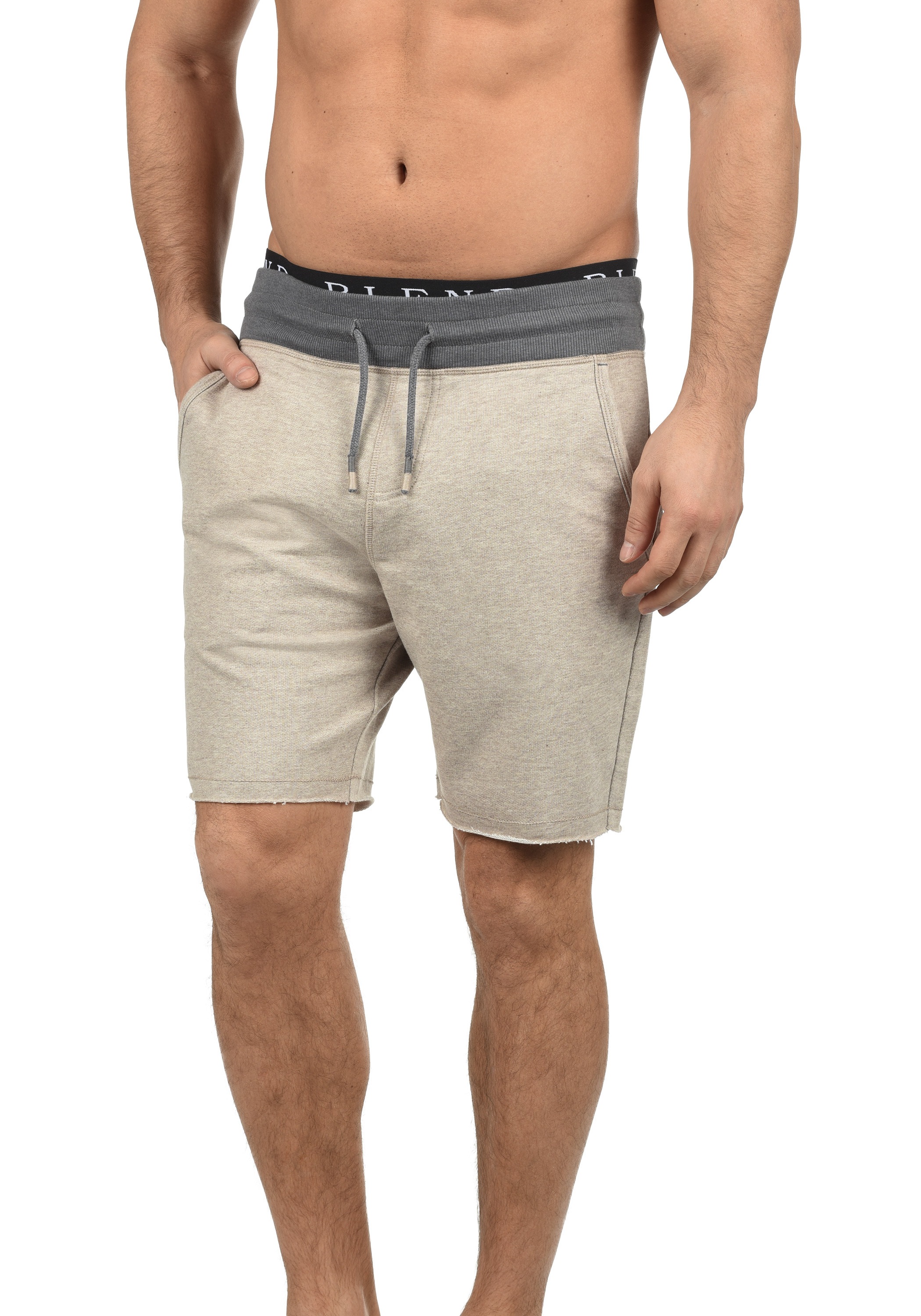 Blend Sweatshorts "BHJulio" Kurze Hose mit kontrastfarbenen Bund günstig online kaufen