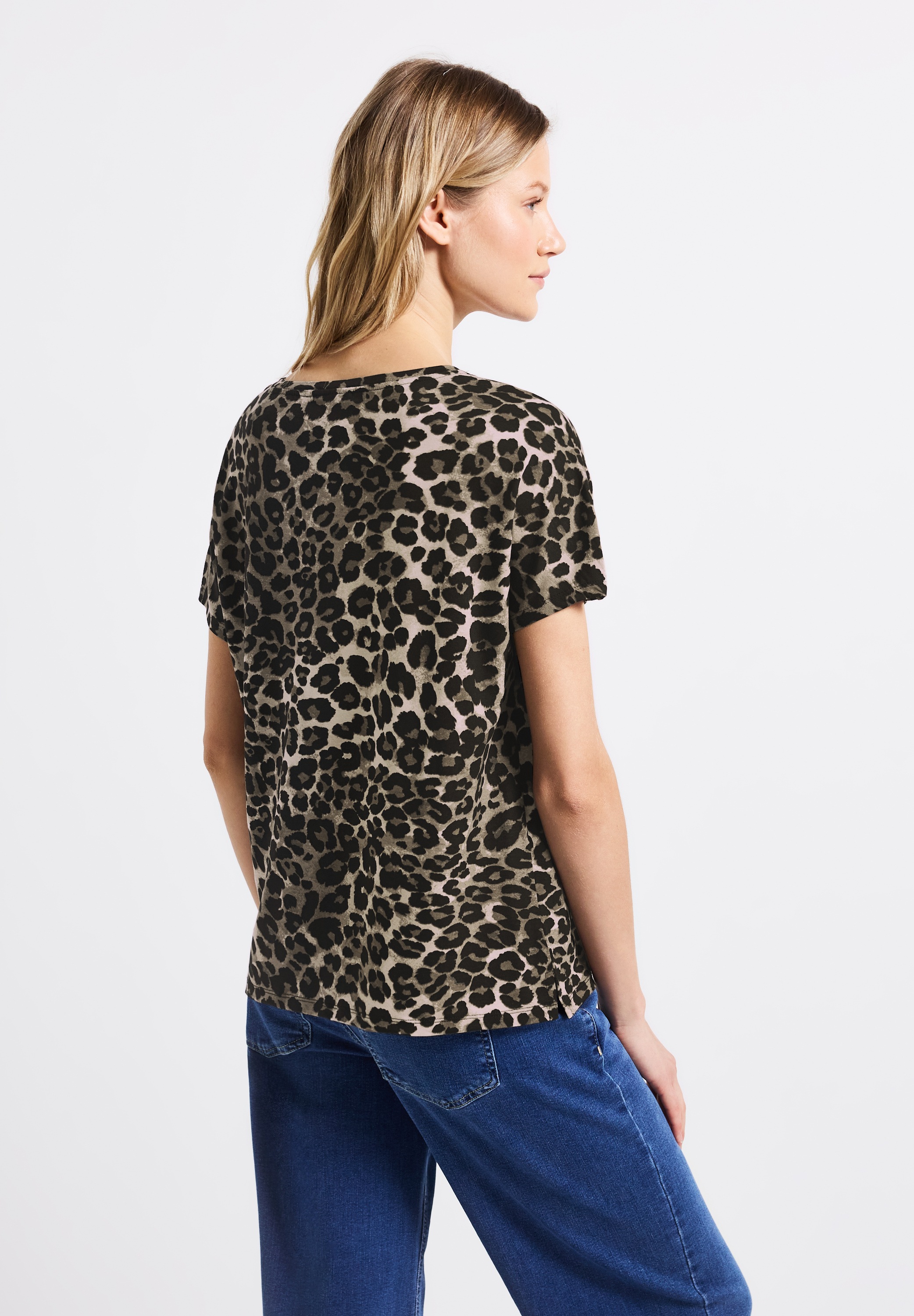 STREET ONE T-Shirt, aus softem Materialmix günstig online kaufen