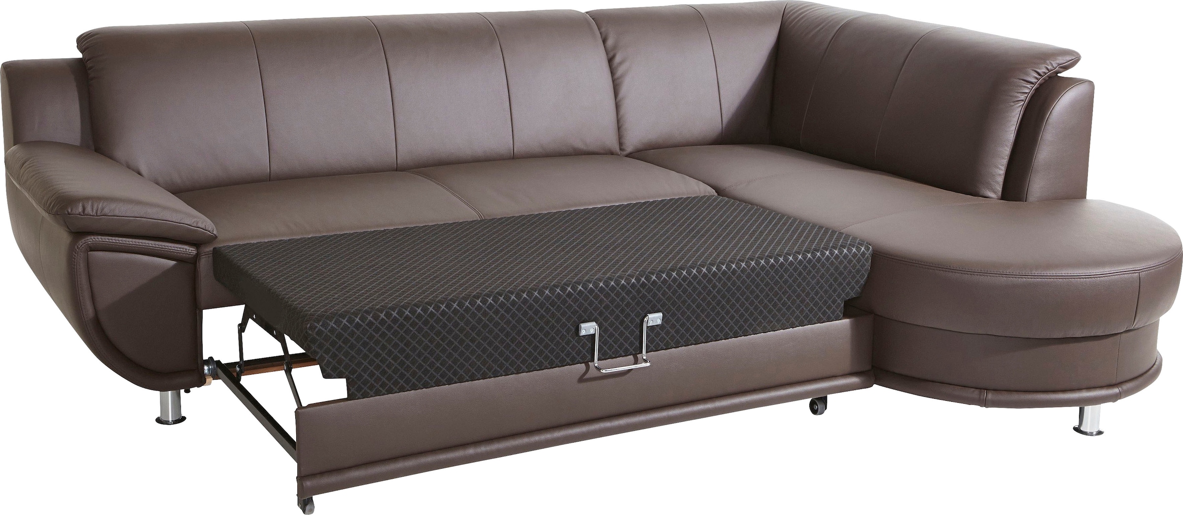 TRENDMANUFAKTUR Ecksofa »Rondo, zeitlos und elegant, OTTOs Choice, bequem, L-Form«, wahlweise mit Federkern, wahlweise mit Bettfunktion