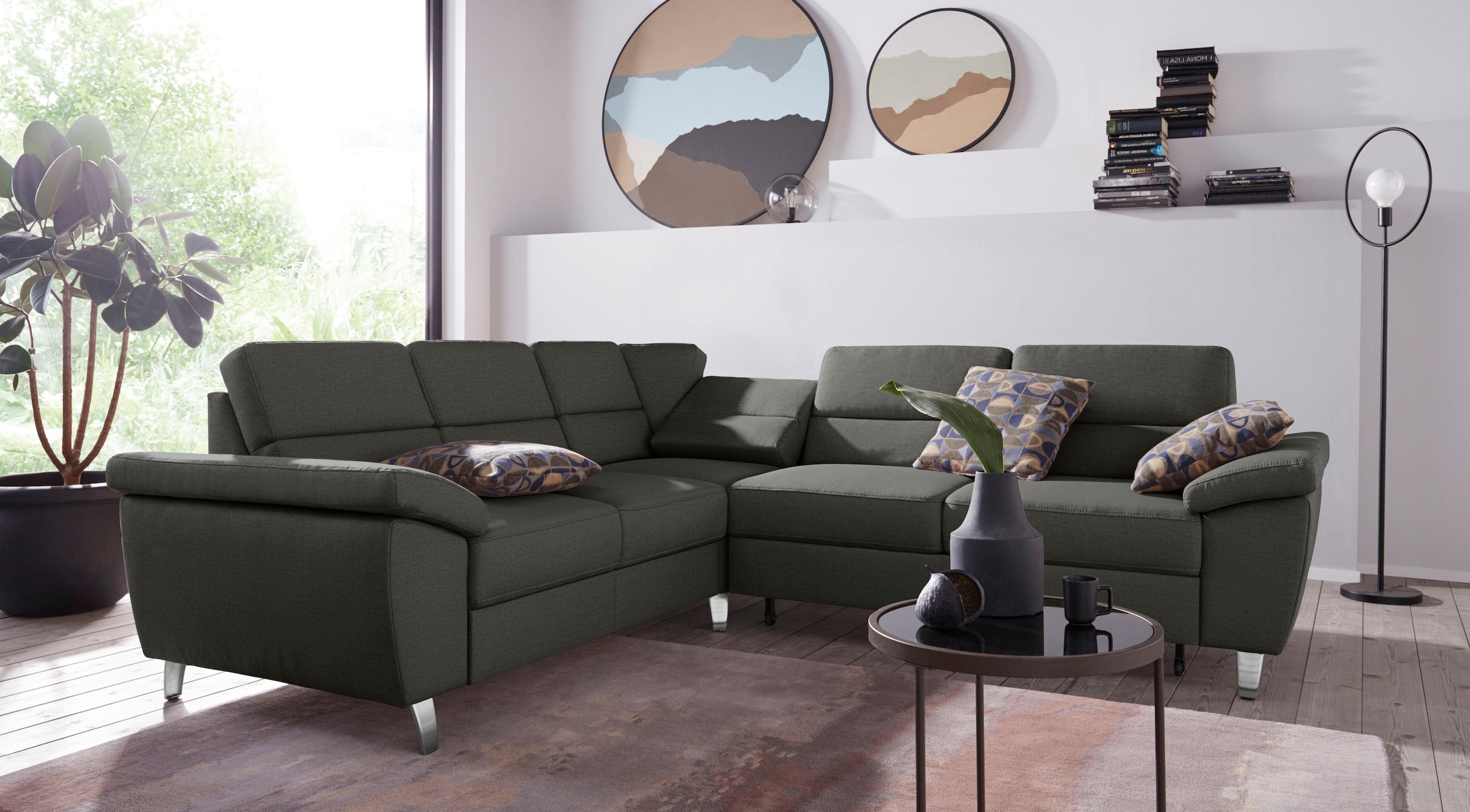 sit&more Ecksofa »Sorano L-Form«, wahlweise mit Bett- und Relaxfunktion, inkl. Bettkasten
