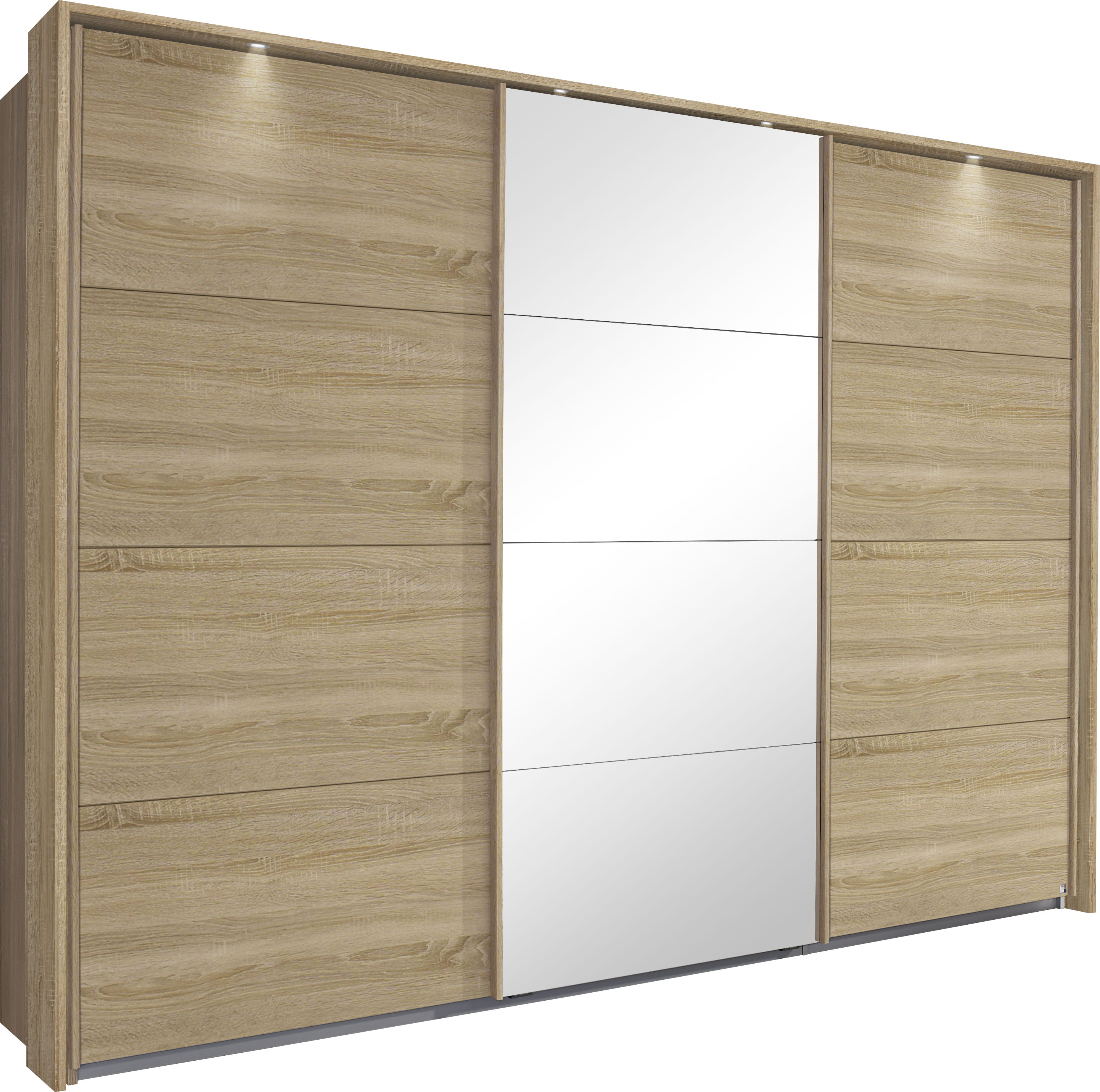 OTTO home Kleiderschrank "Mehrzweckschrank Aktenschrank Möbel Mietswohnung Schlafzimmer TUBONA" Breiten 278/368 cm, Höhen 214/233 cm inkl. Passepartout, Beleuchtung, mit umfangreicher Innenausstattung und Passepartout MADE IN GERMANY