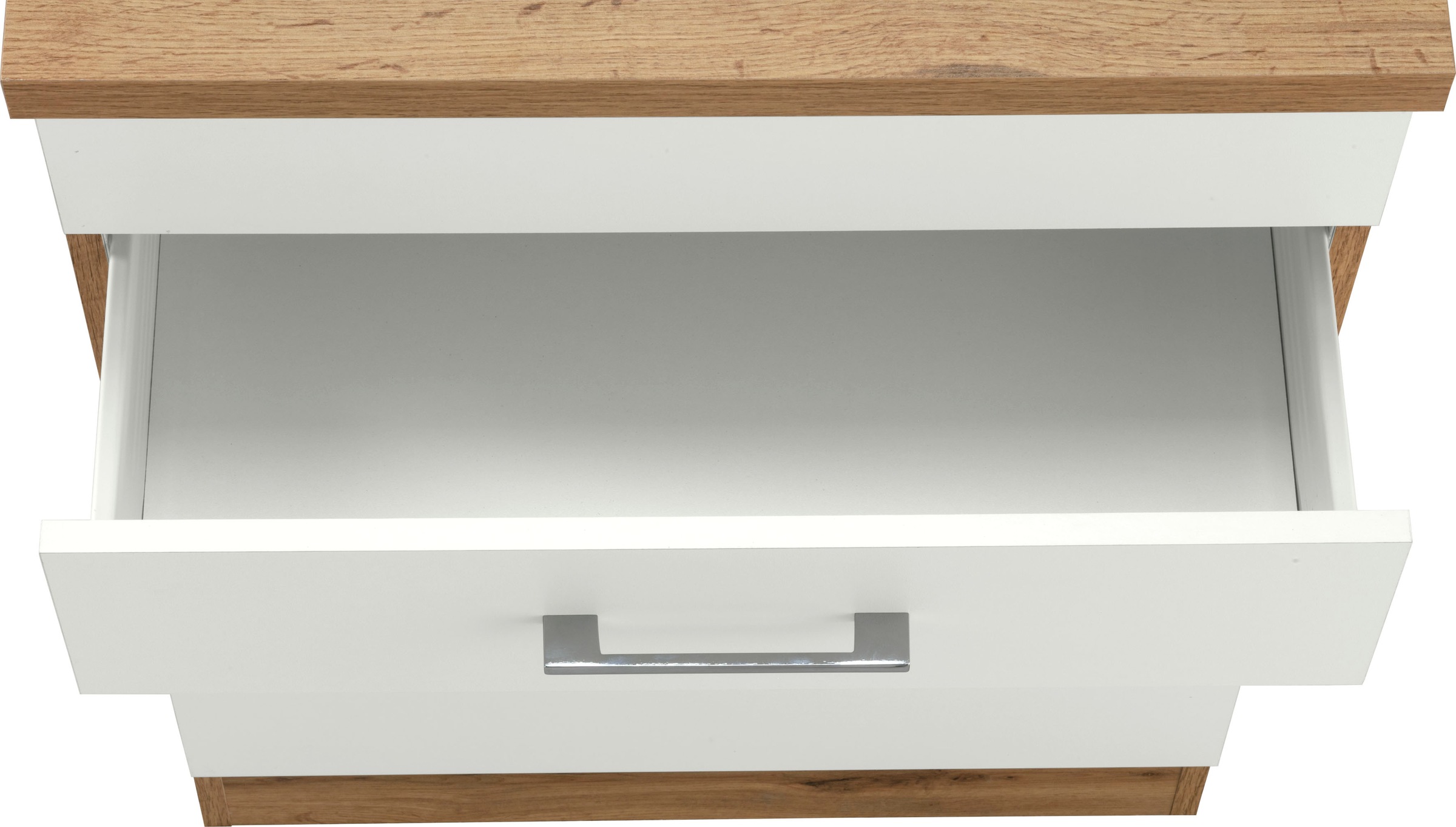 KOCHSTATION Kochfeldumbauschrank »KS-Colmar«, 60 cm, mit Metallgriff, 2 Schubkästen und 1 Auszug