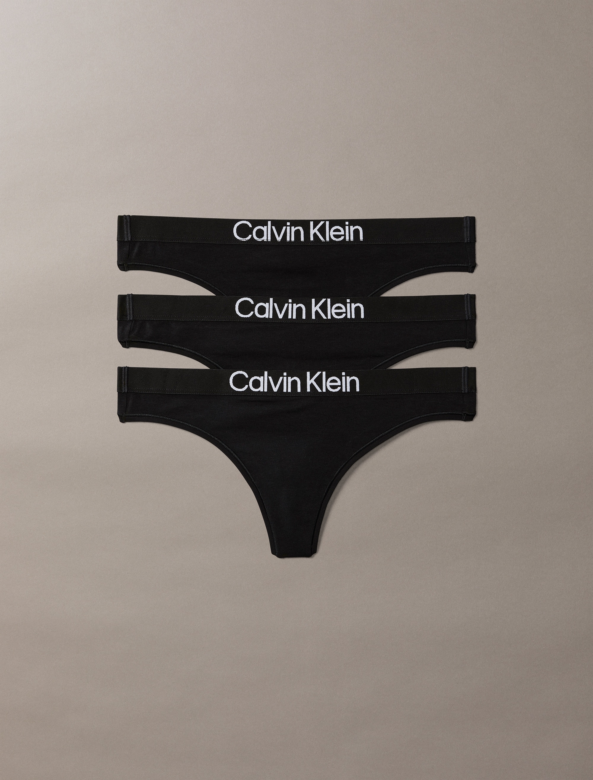 Calvin Klein Underwear Tanga "THONG 3PK" Packung, 3er-Pack, Körpernahe Passform mit elastischem Bund