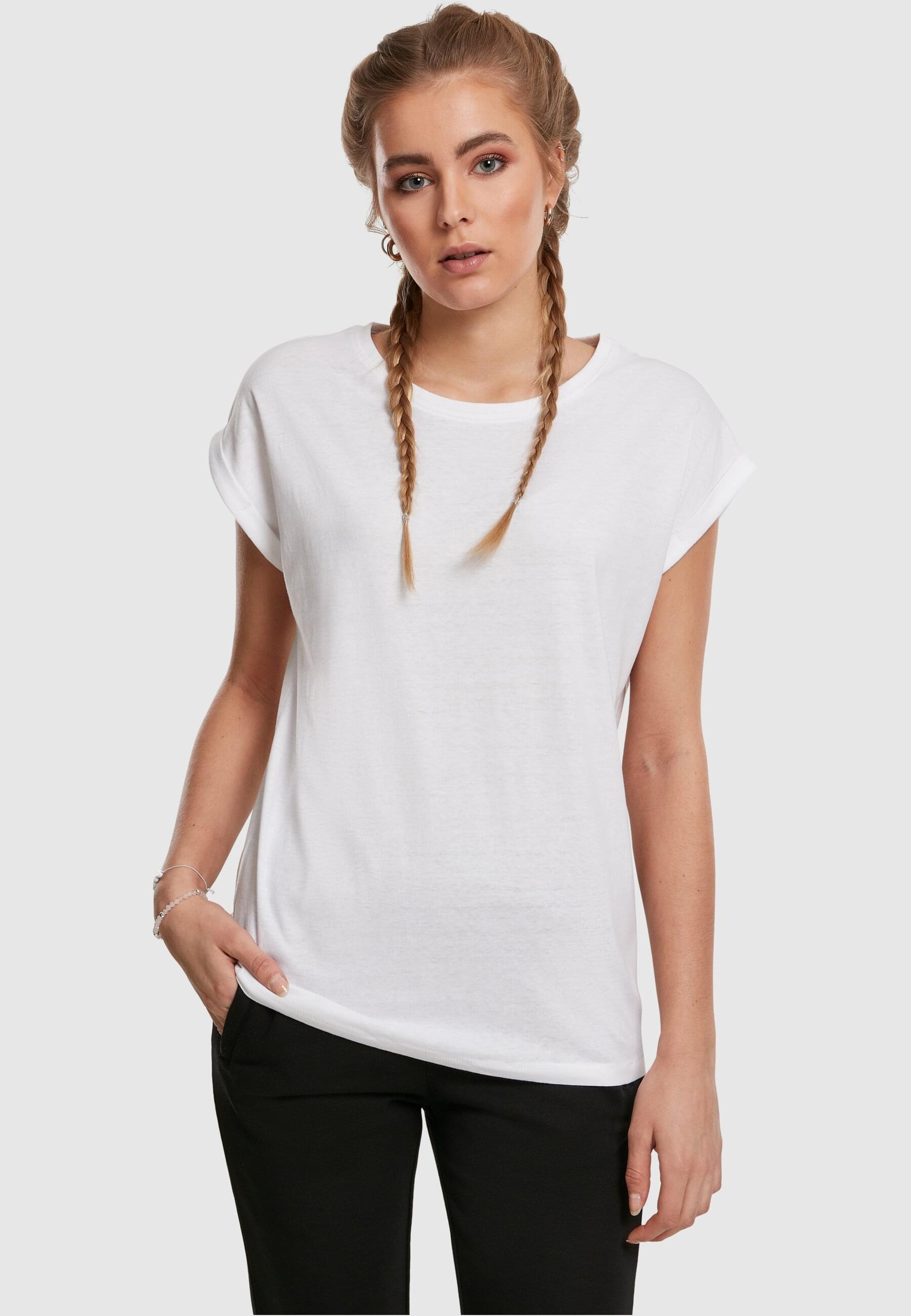 URBAN CLASSICS T-Shirt »Urban Classics Damen Ladies Extended Shoulder Tee 2-Pack«, (1 tlg.)