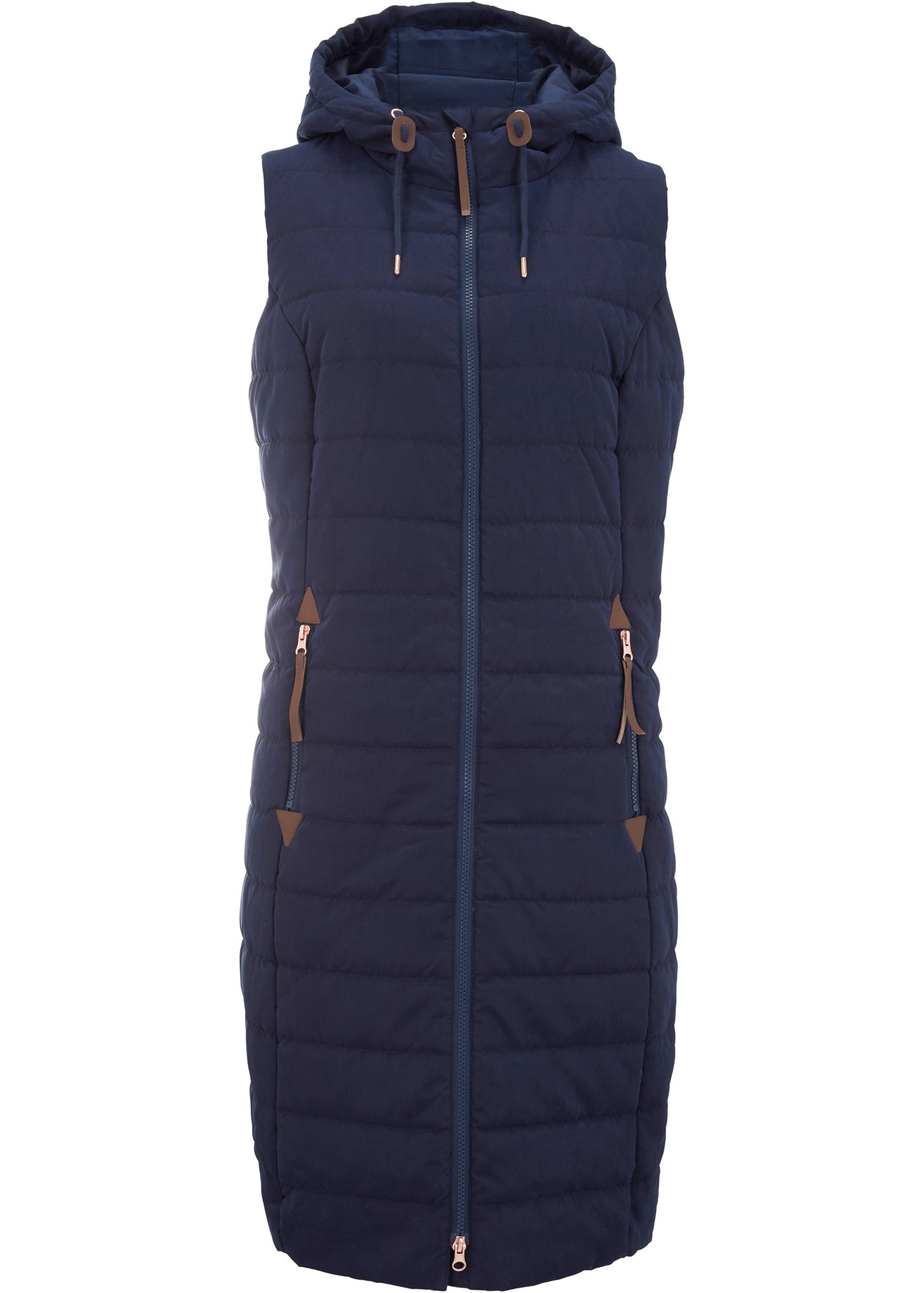 bonprix Steppweste Loose Fit, sportlicher Stil, Seitenschlitze mit Reißverschluss