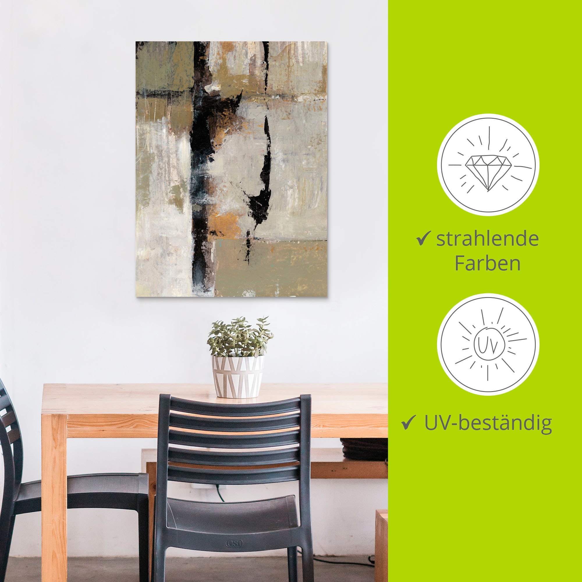 Artland Wandbild »Gebärde II«, Muster, (1 St.), als Alubild, Outdoorbild, Leinwandbild in verschied. Größen