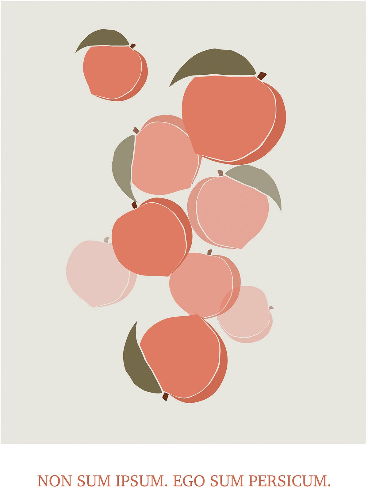 Komar Wandbild "Cultivated Peaches", (1 St.), Deutsches Premium-Poster Foto günstig online kaufen