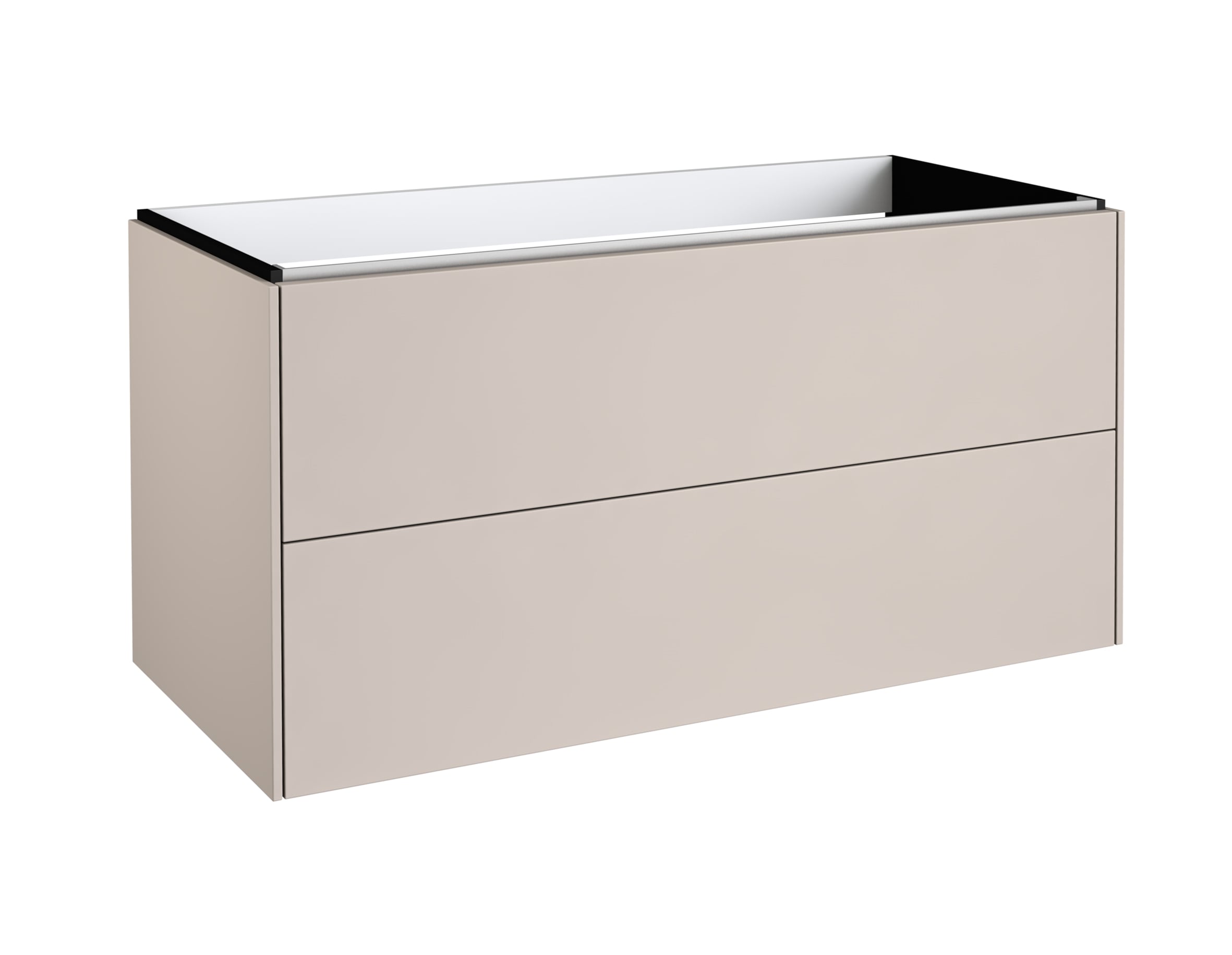 welltime Waschtisch »D-Line«, Badmöbel mit Keramik Waschbecken, Soft-Close-Funktion, Breite 101 cm