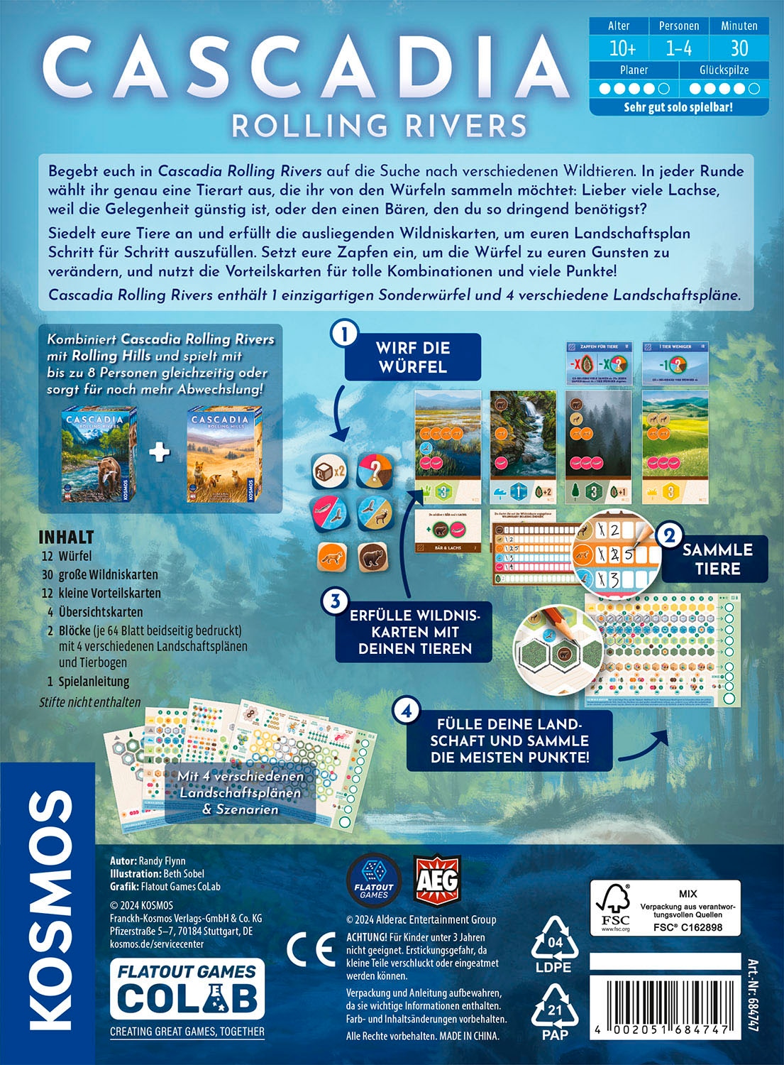 Kosmos Spiel »Cascadia Rolling Rivers«