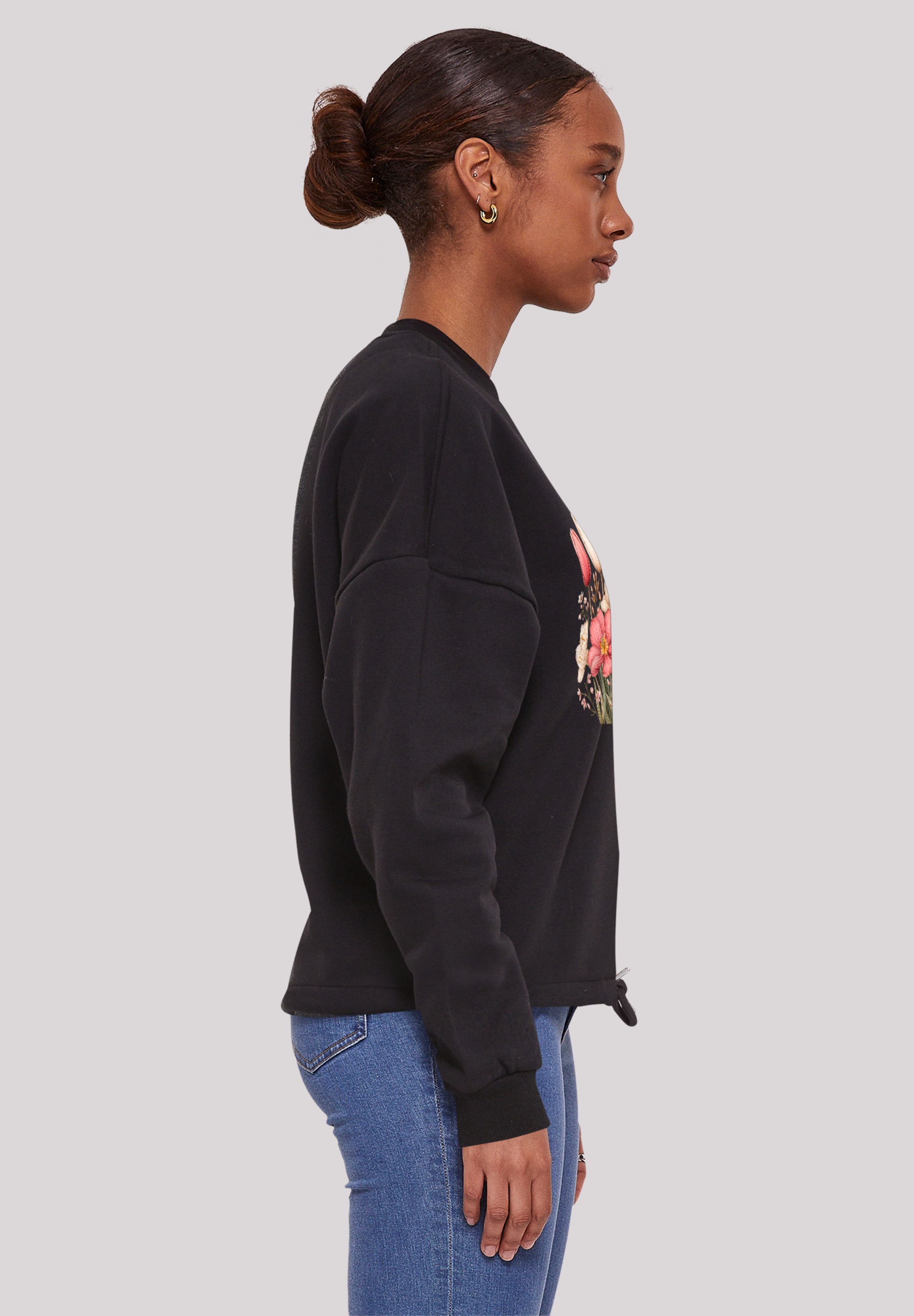F4NT4STIC Sweatshirt »Rosa weißer Frühlingsblumenstrauß«, Premium Qualität