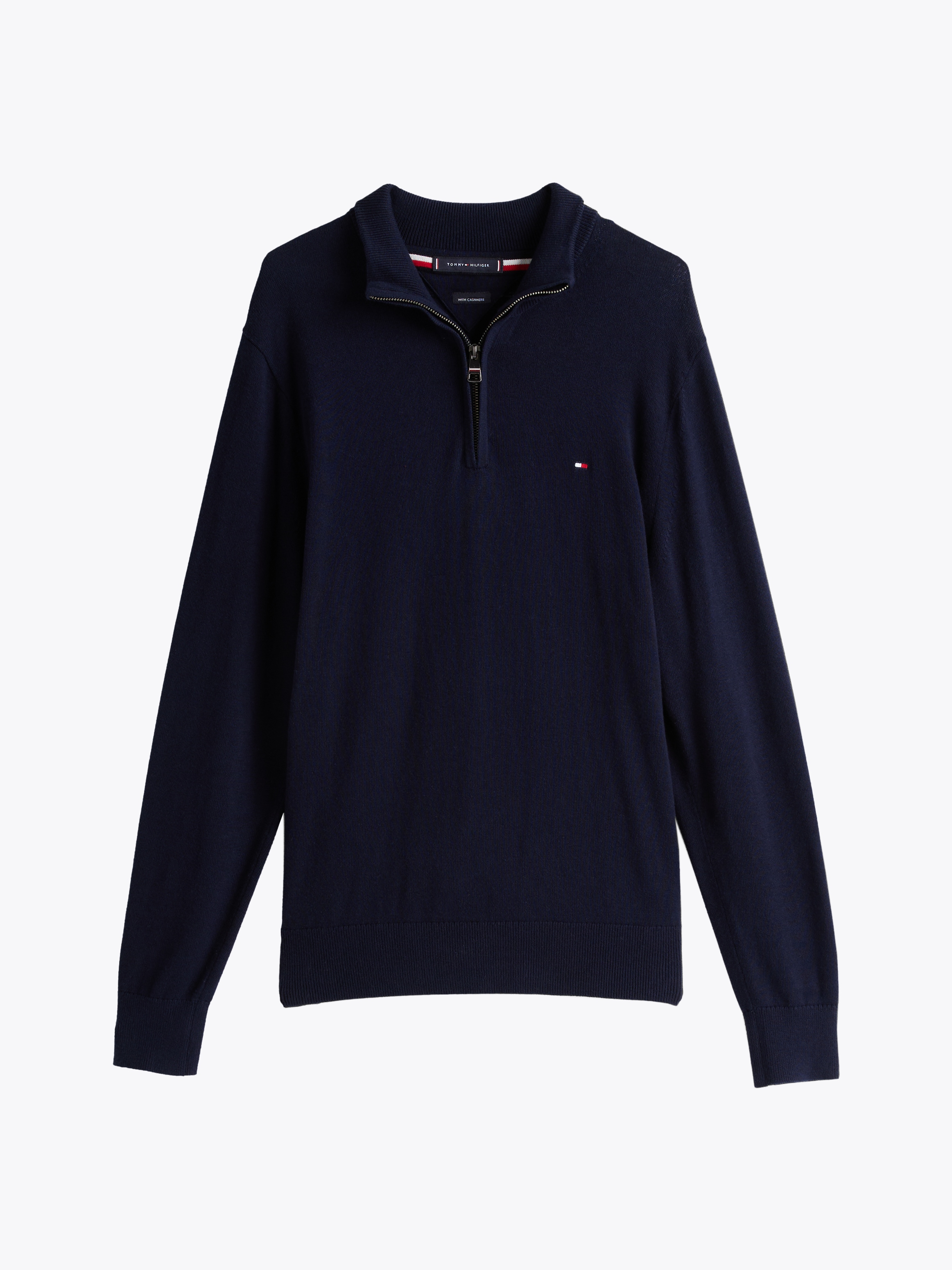 Tommy Hilfiger Troyer »PIMA ORG CTN CASHMERE ZIP MOCK«