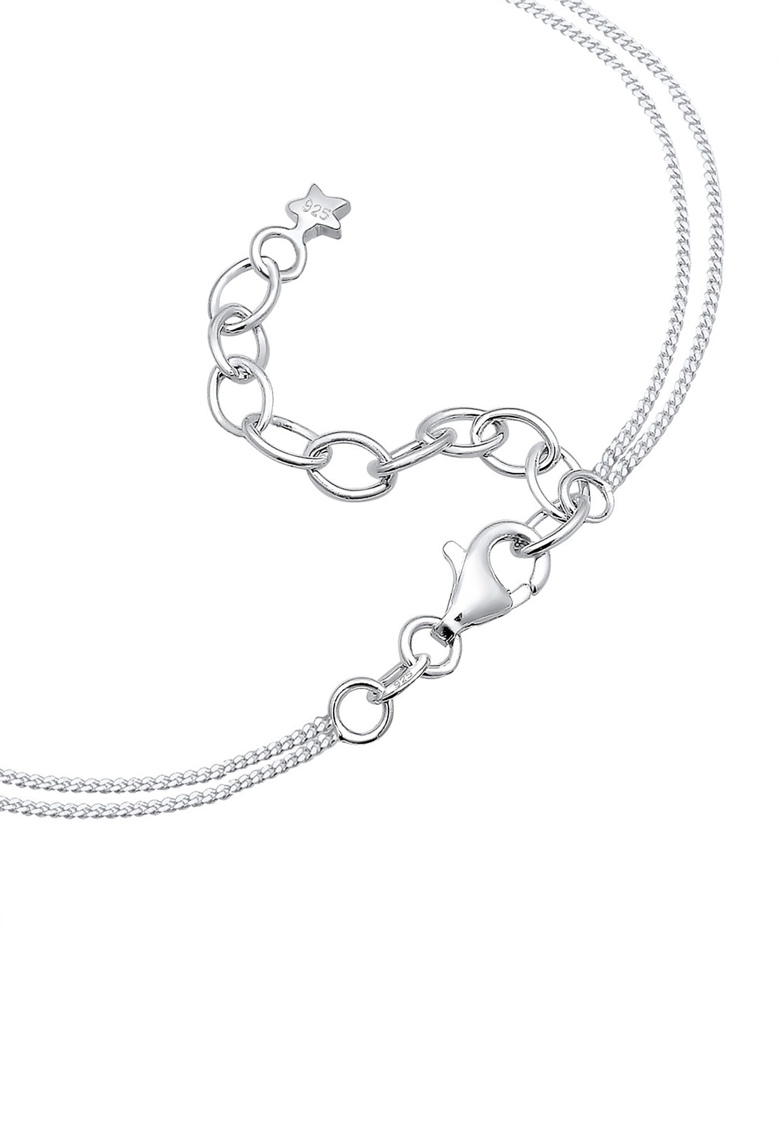 Elli Collier »Choker Layer Halbmond und Sterne 925er Silber«