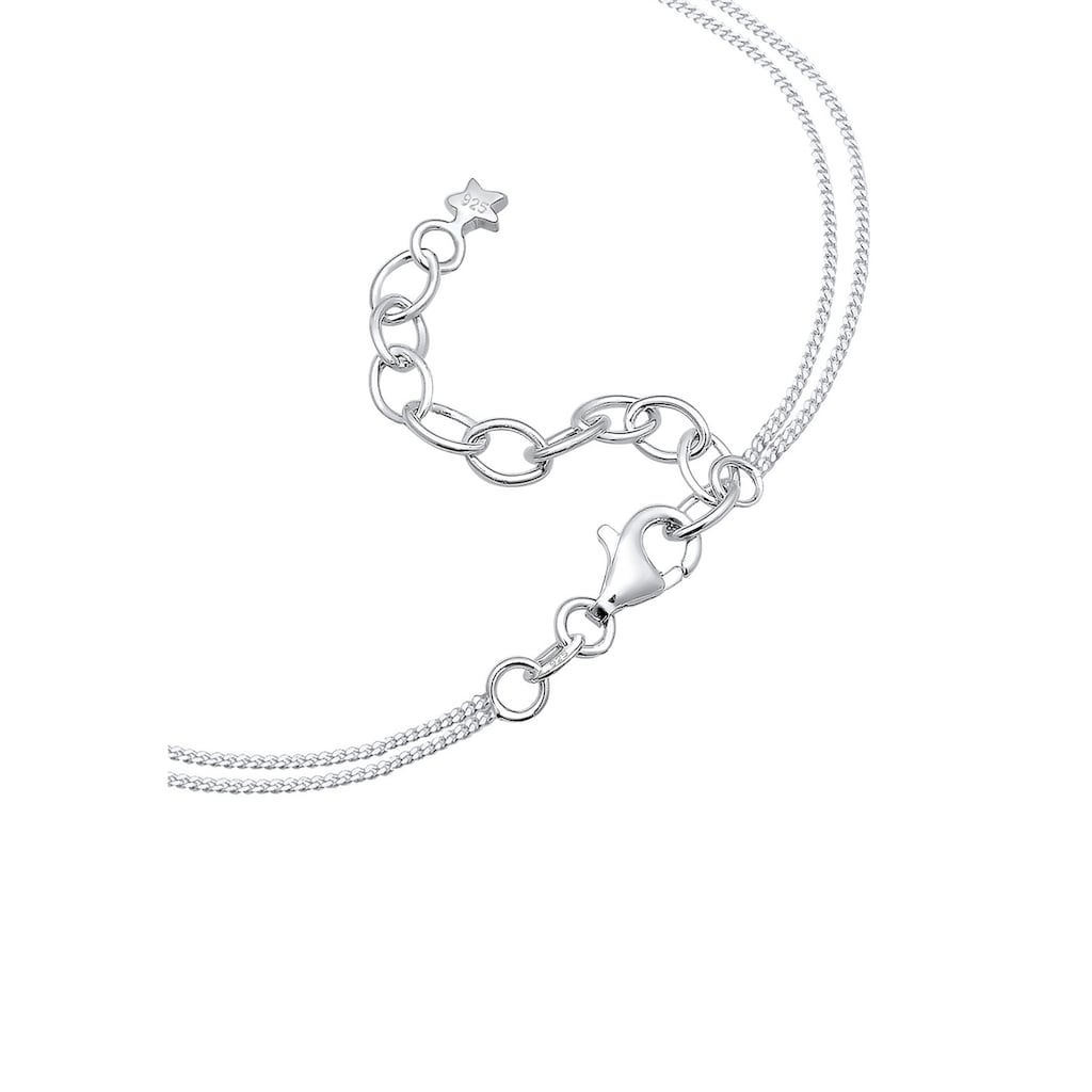 Elli Collier »Choker Layer Halbmond und Sterne 925er Silber«