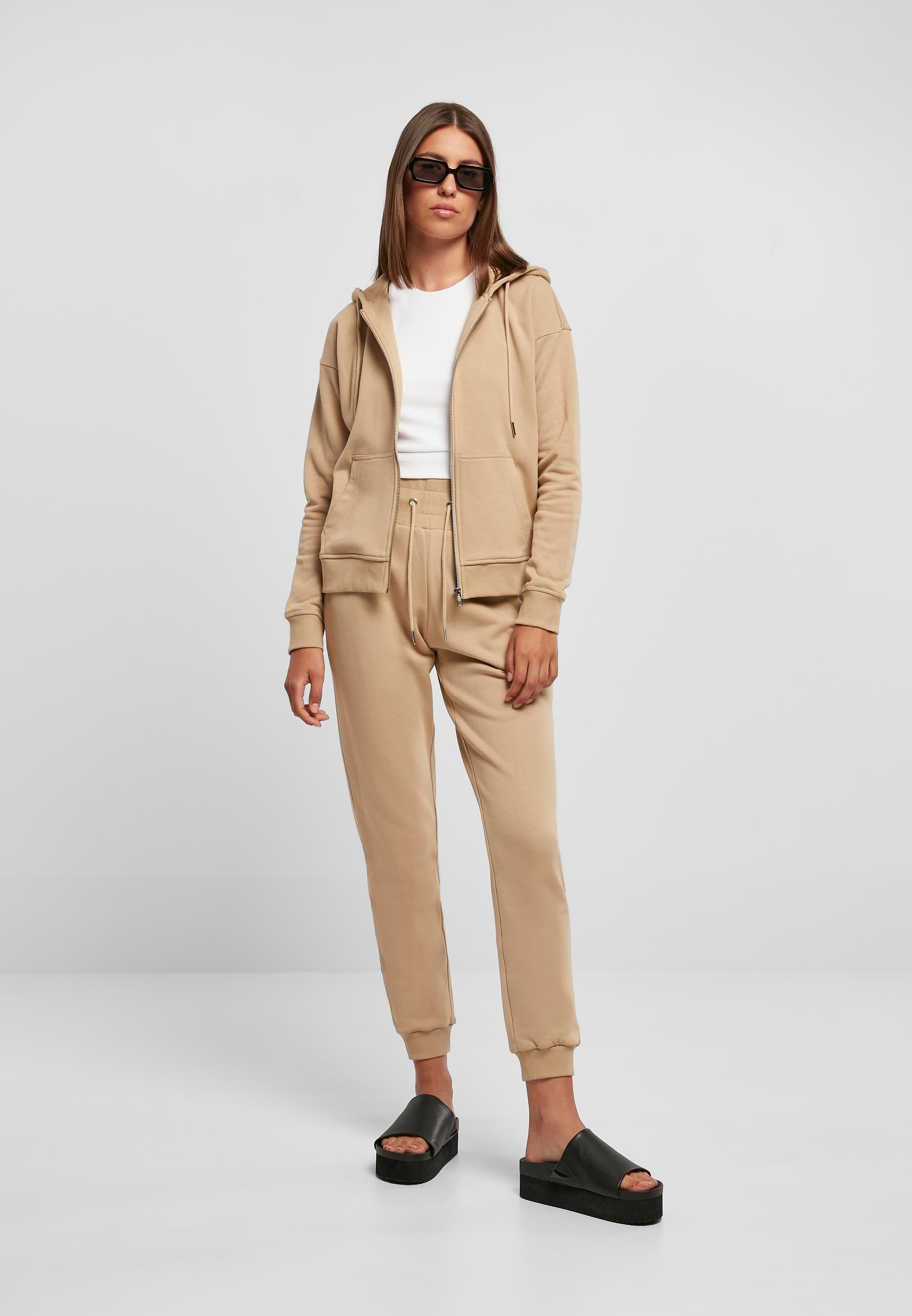 URBAN CLASSICS Sweatjacke »Urban Classics Damen Ladies Organic Terry Zip Hoody«
