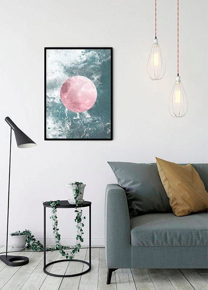 Bild KOMAR "Solum Aqua", bunt (farbe bild(er): bunt), B:40cm H:50cm, Holz, Papier, Bilder, Bild, Wandbild zur Dekoration - ohne Rahmen