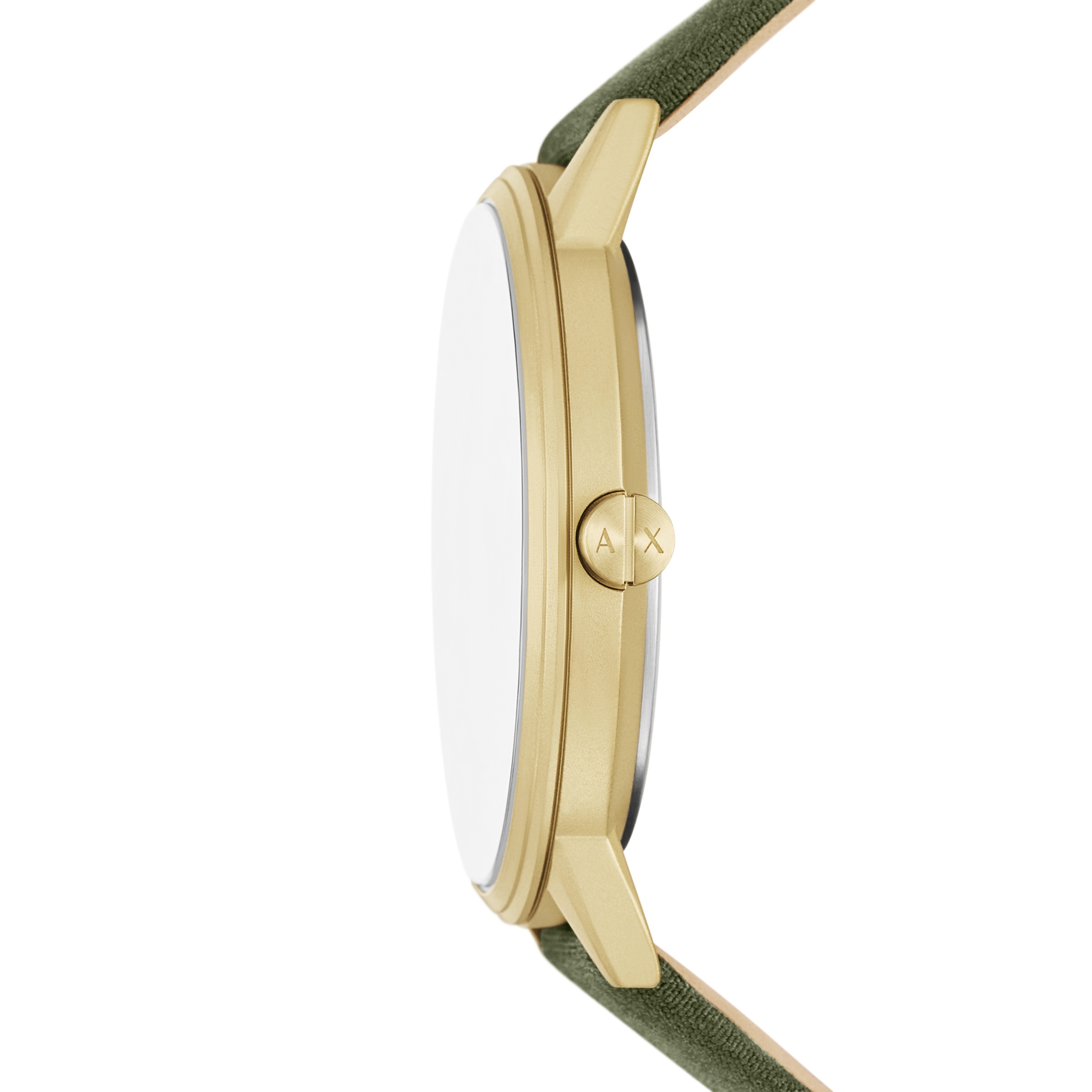 ARMANI EXCHANGE Quarzuhr Armbanduhr, Herrenuhr, Lederarmband, analog, Tag