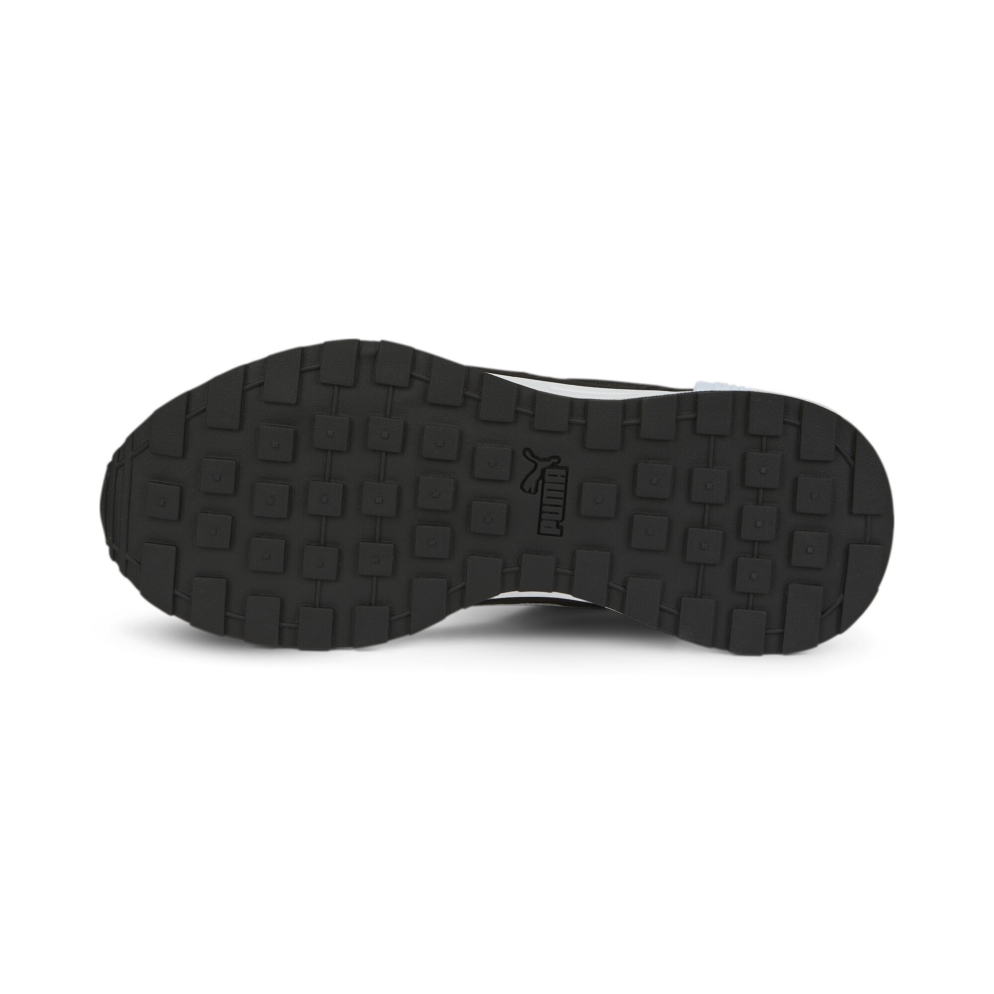 Sneaker PUMA "Graviton Sneakers Jugendliche", Damen, Gr. 37, weiß (schwarz, weiß rot), Obermaterial: Textil, Synthetik; Futter: Textil; Innensohle: Textil; Laufsohle: Gummi, Schuhe Sneaker 3