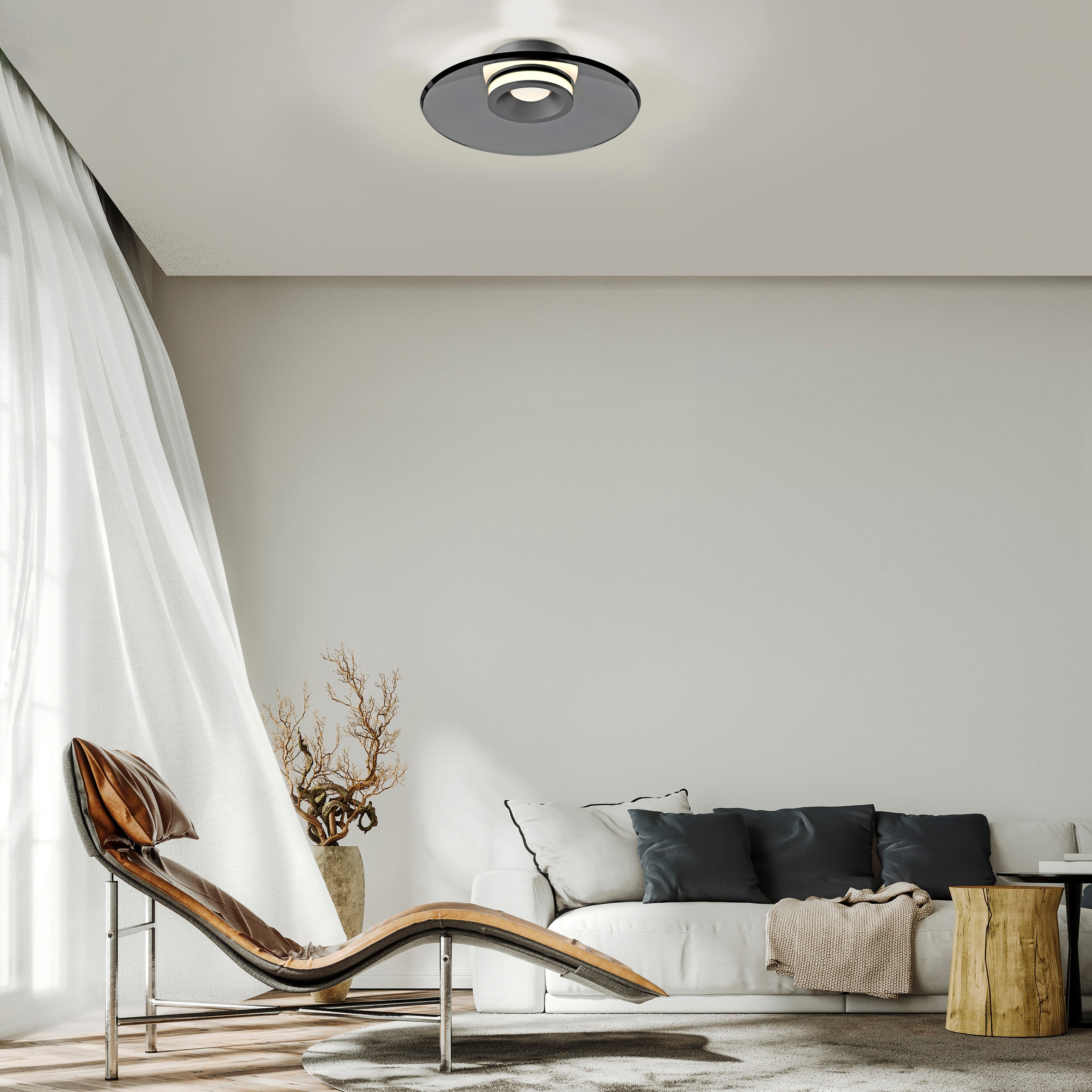 Neuhaus PURE LED Deckenleuchte »PURE Moon« LED-Board 1 Stk. Warmweiß Dimmfähig über separaten Dimmer