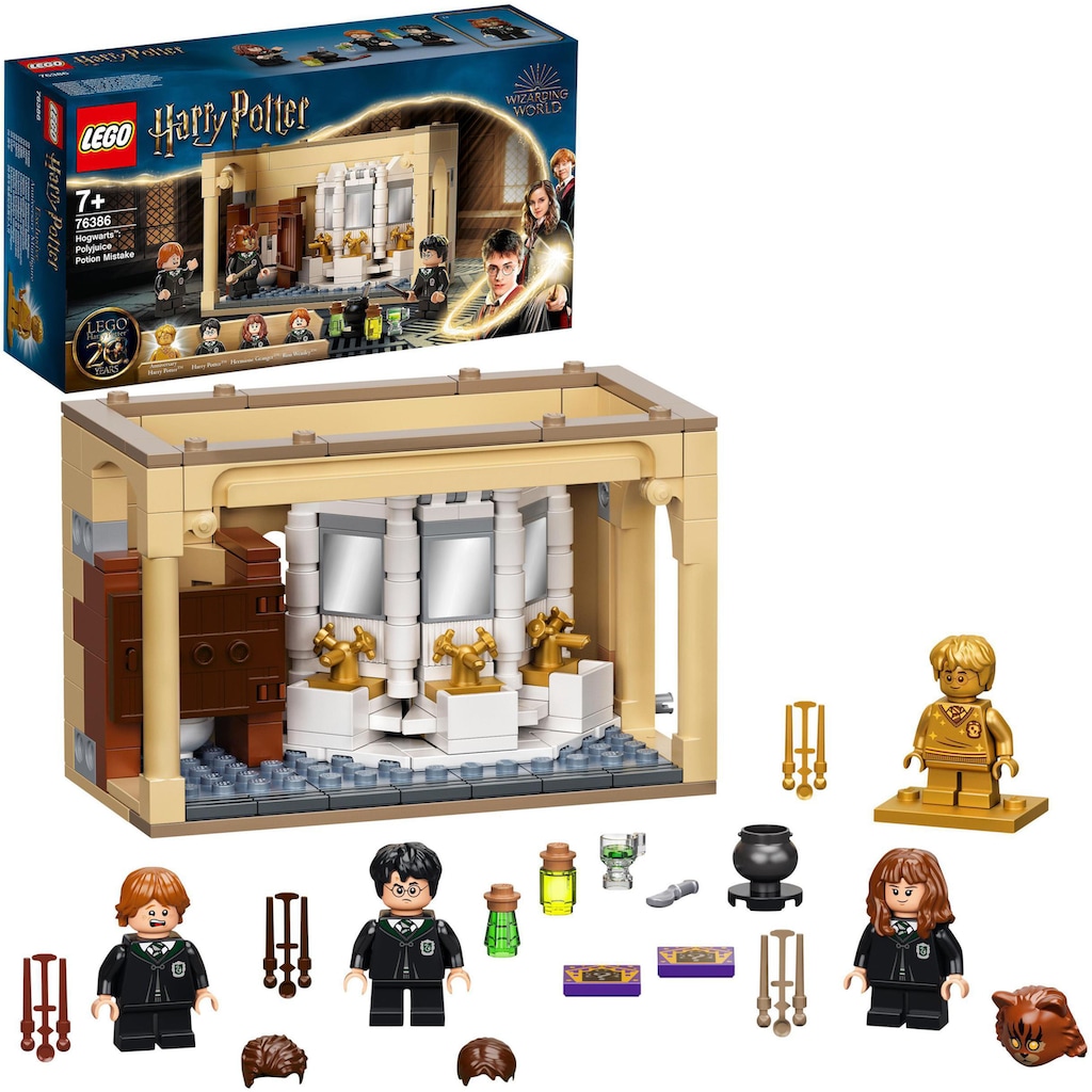 LEGO® Konstruktionsspielsteine »Hogwarts™: Misslungener Vielsaft-Trank (76386), LEGO® Harry Potter™«, (217 St.)