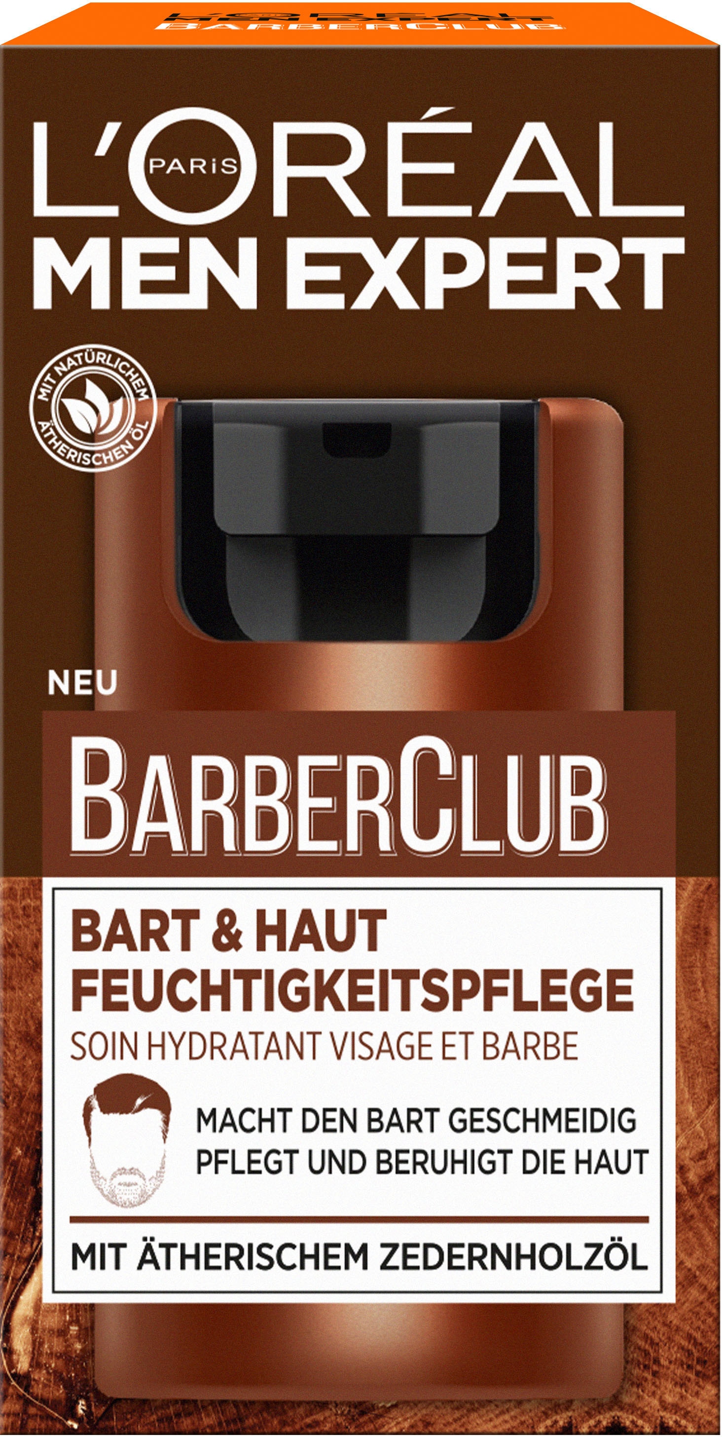 L'ORÉAL PARIS MEN EXPERT Feuchtigkeitscreme »L'Oréal Men Expert Bart & Haut Feuchtigkeitspflege«, mit Zedernholzöl