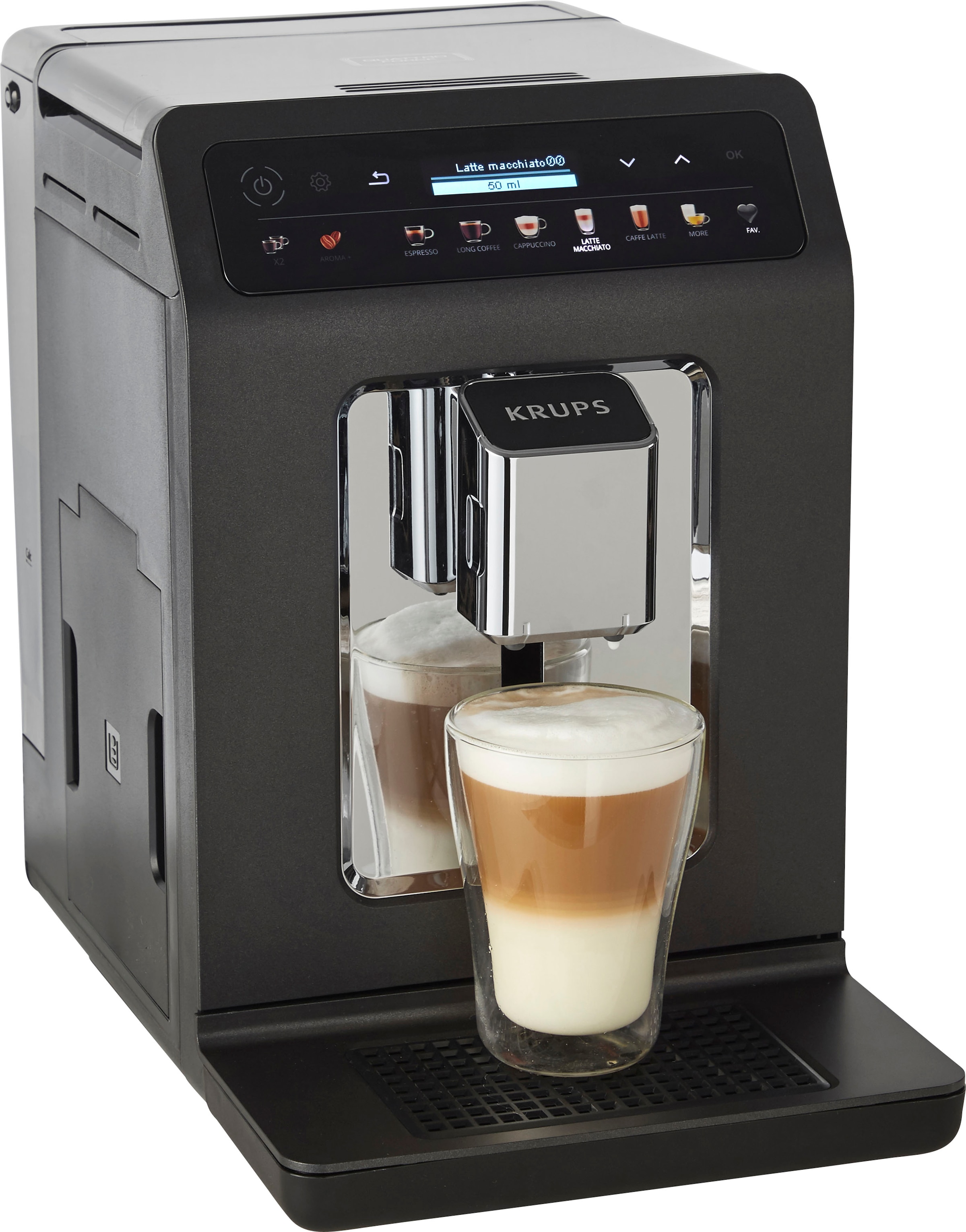 Krups Kaffeevollautomat »EA895N Evidence One«, Barista Quattro Force  Technologie, OLED-Display und Touchscreen inkl. 250 gr ESPRESSO KAFFEE - im  Wert von 6,99 UVP per Raten | BAUR