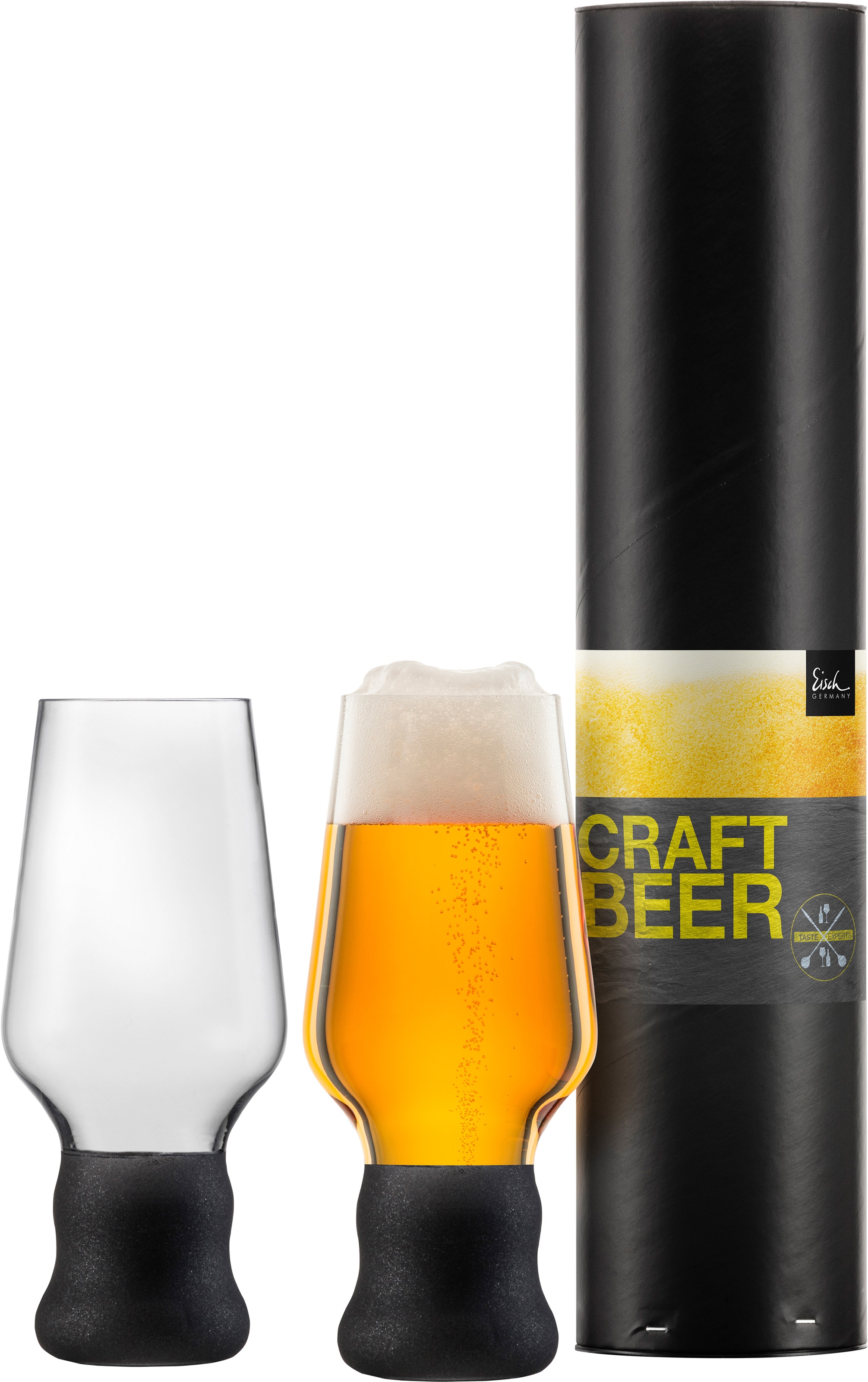 Eisch Bierglas »Craft Beer Becher«, (Set, 2 tlg.), bleifrei, 450 ml, 2-teilig