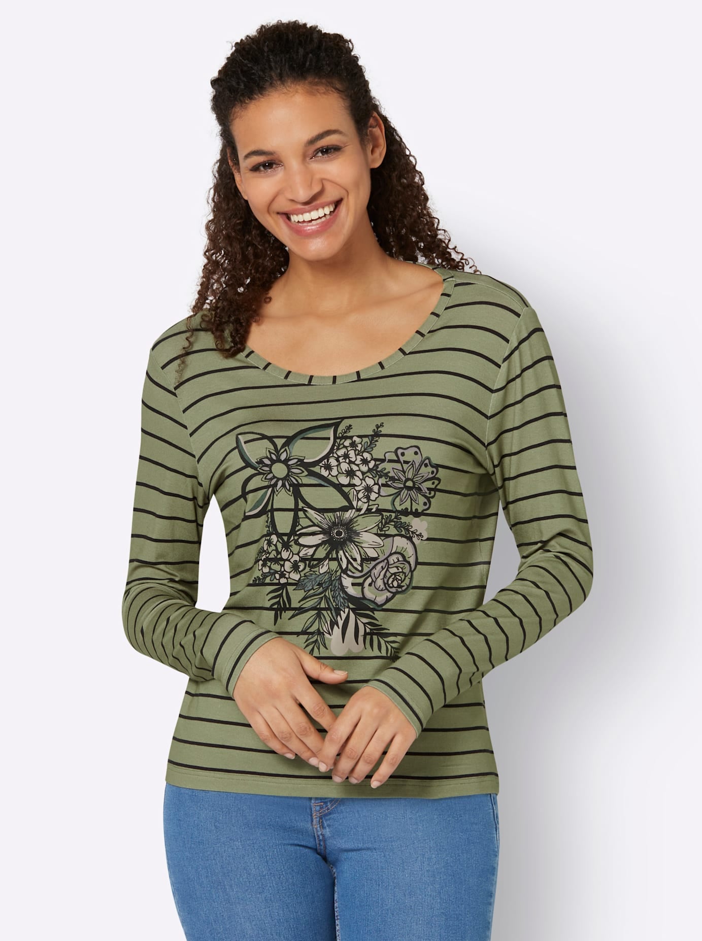 Inspirationen Langarmshirt "Druck-Shirt" 1 Stk. tlg. günstig online kaufen