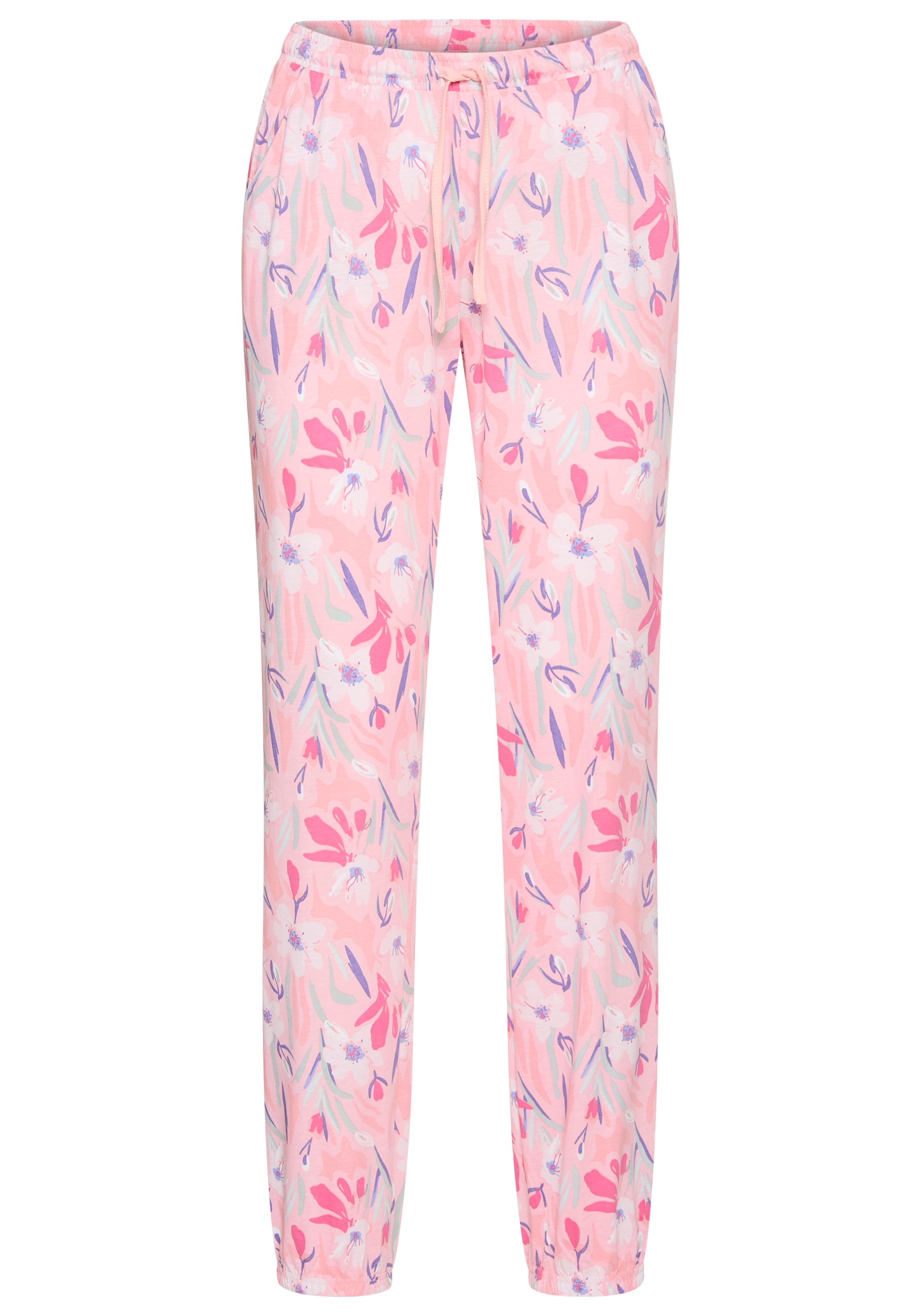 Vivance Dreams Pyjamahose Schöner Blumen- oder Streifendruck günstig online kaufen