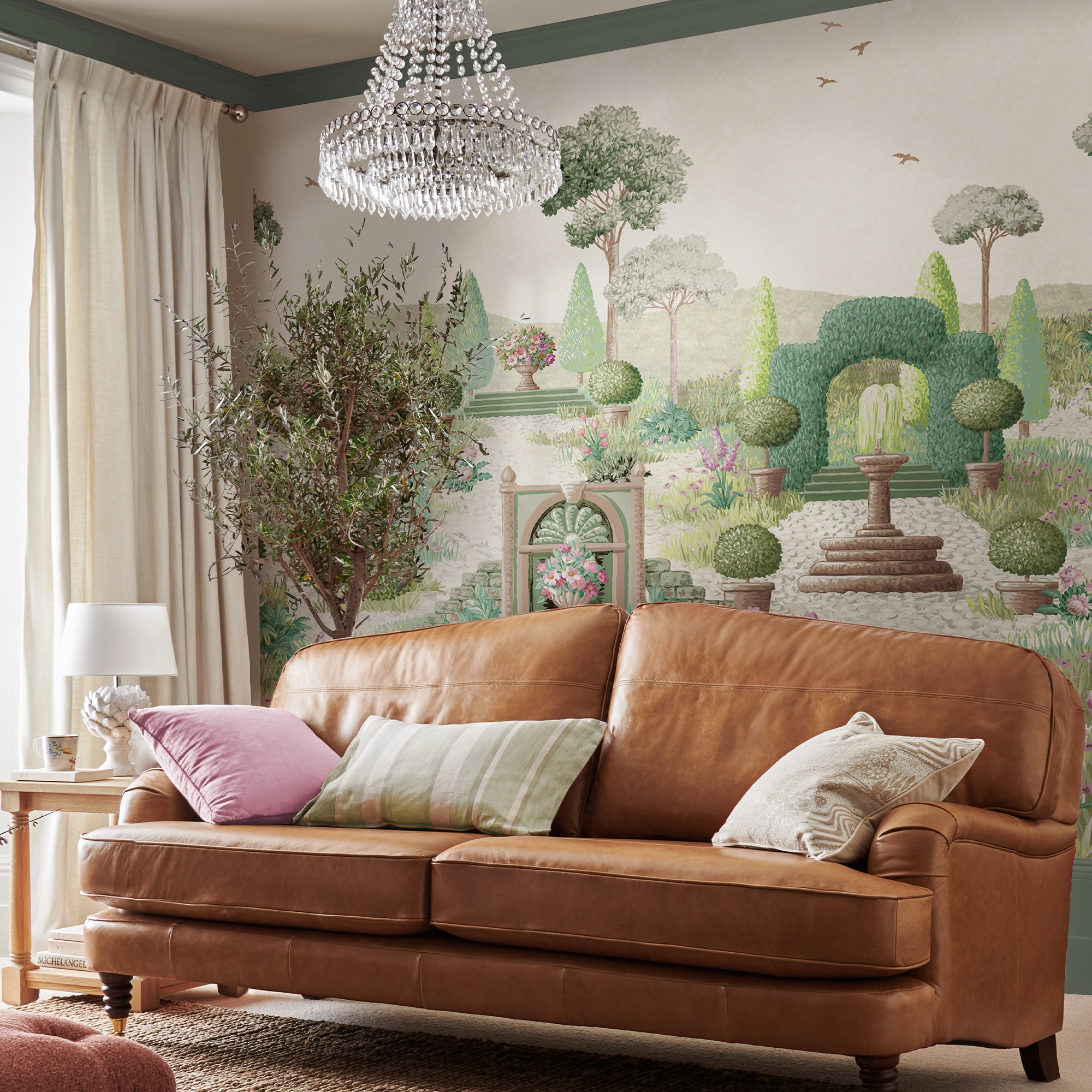 LAURA ASHLEY Vliestapete "Naunton Folly" geblümt glatt 10mx52cm (ca. 5m2)