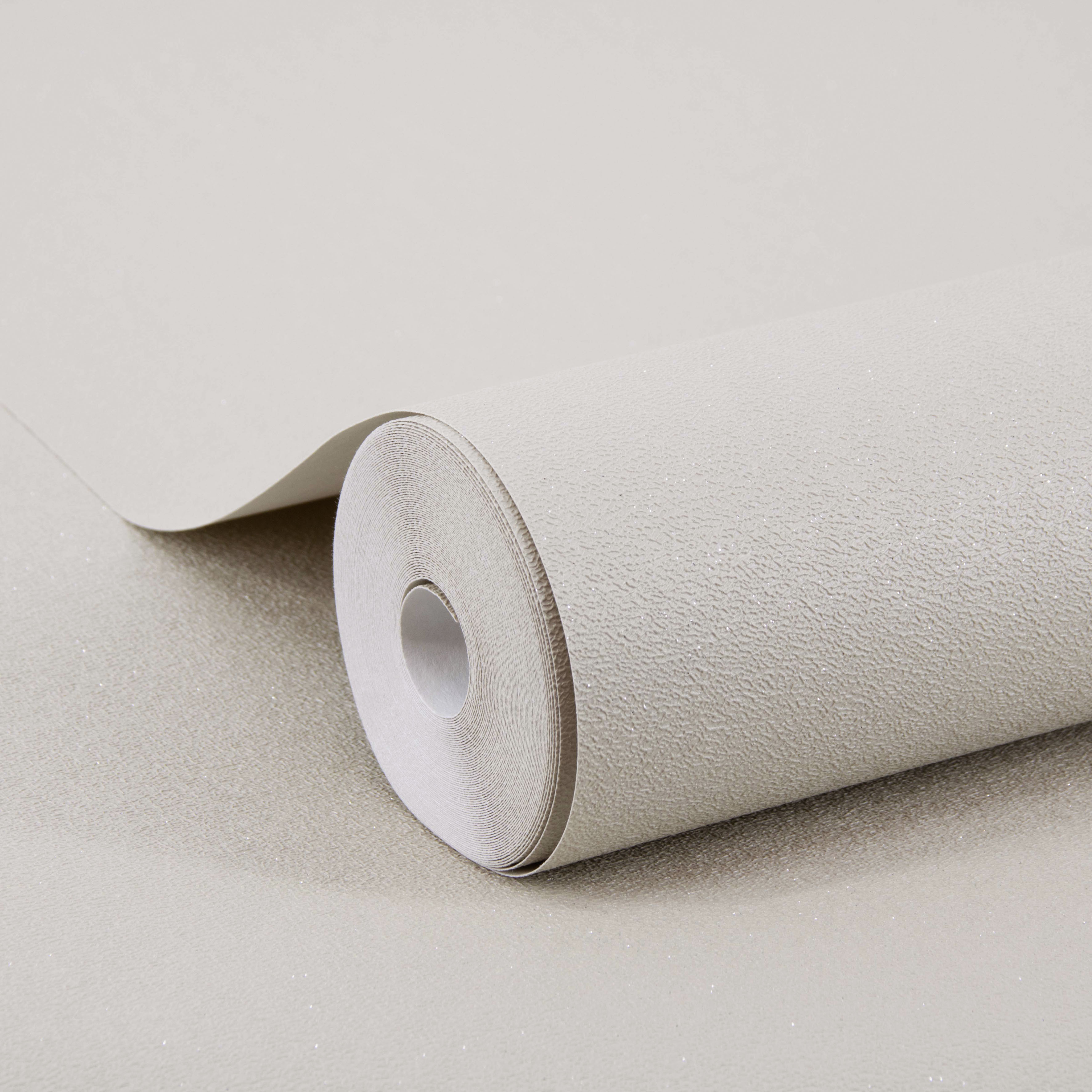 Thumbnail - WOW Vliestapete "WOW Glitzer Taupe Vliestapete" unifarben mit Farbeinsätzen geprägt WOW Glitzer Taupe Vliestapete