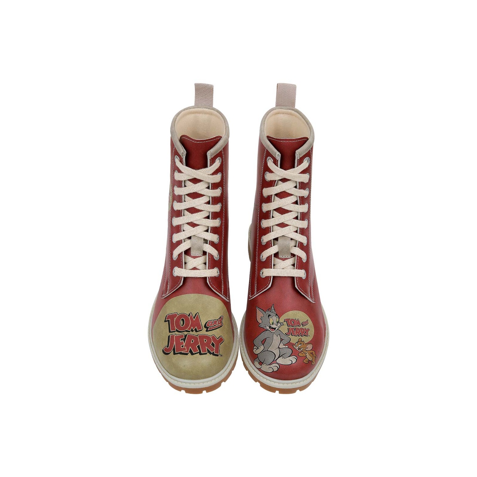 DOGO Schnürboots »Longe Boots Schnürstiefel Tom & Jerry Wb Damen Stiefeletten«  Handgefertigt