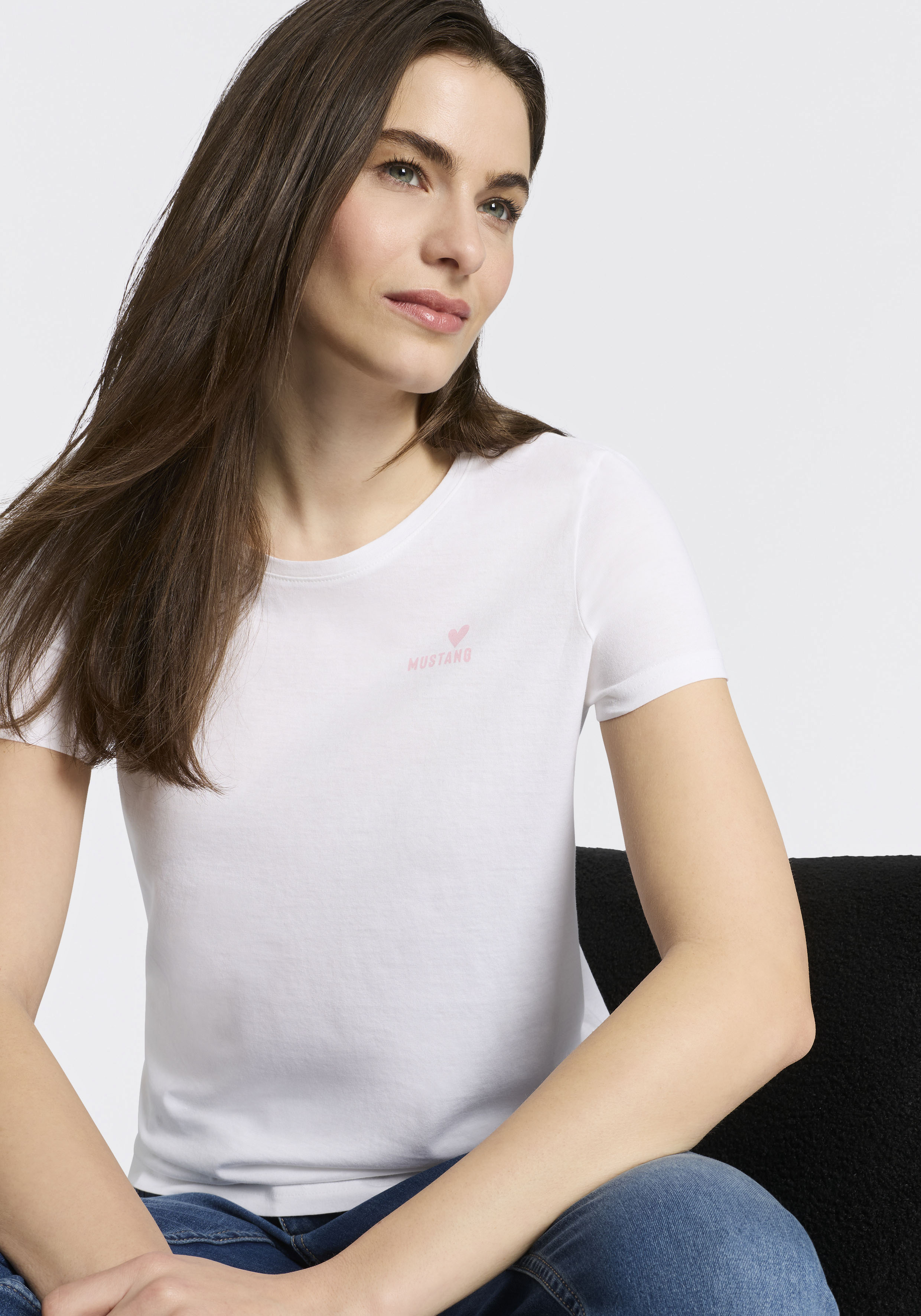 Thumbnail - MUSTANG T-Shirt Trageangenehme Baumwollqualität