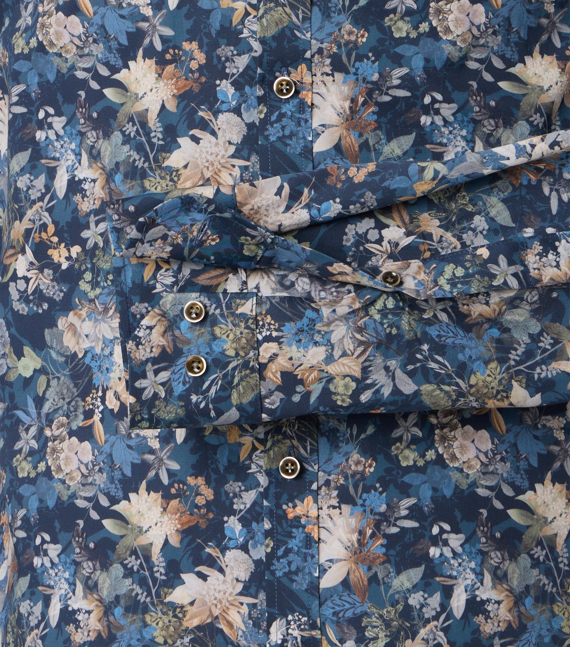 VENTI Businesshemd Print Men Shirt Dark Blue 40 6