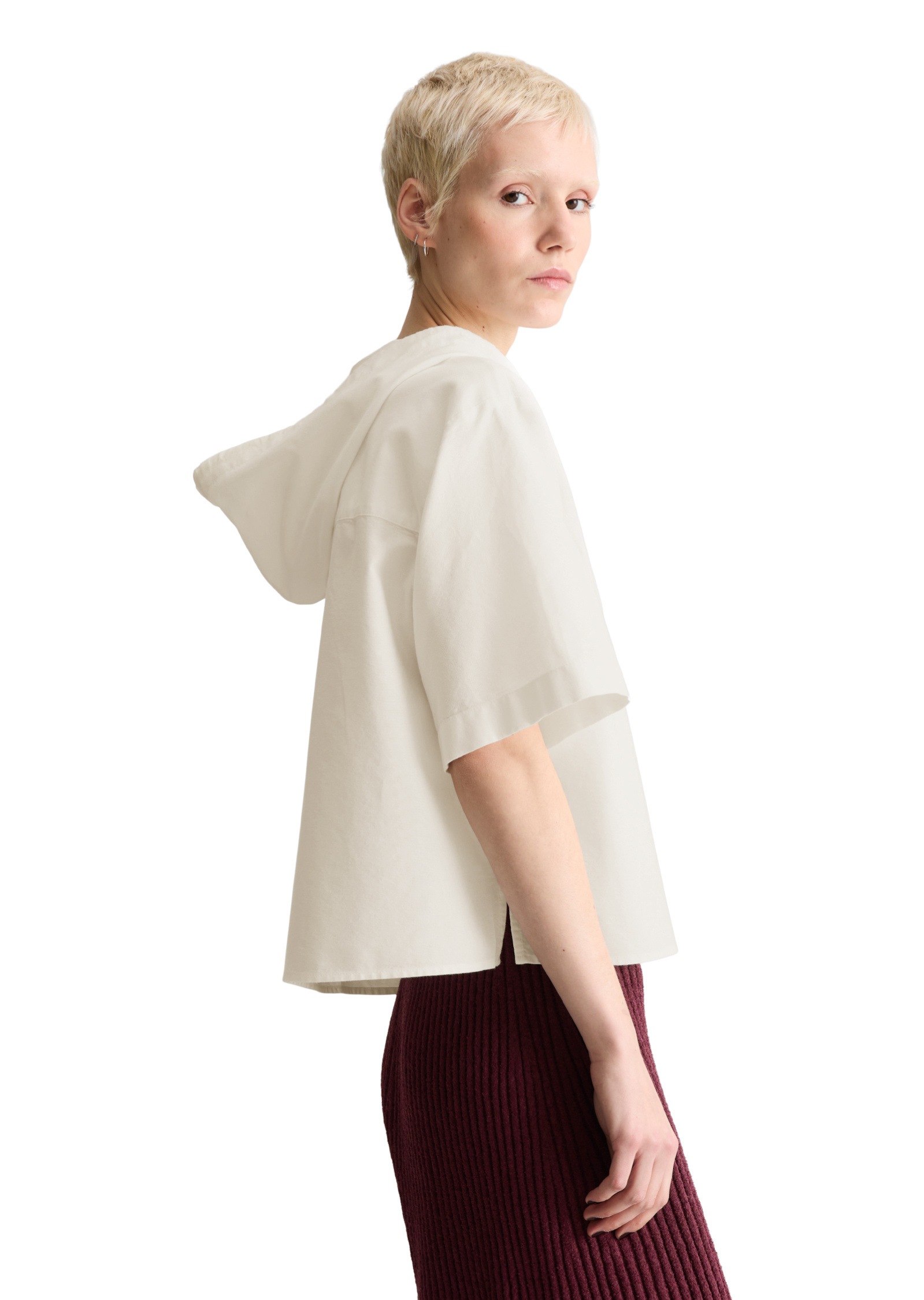 Marc OPolo DENIM Kurzarmbluse "aus Organic Cotton Oxford" günstig online kaufen