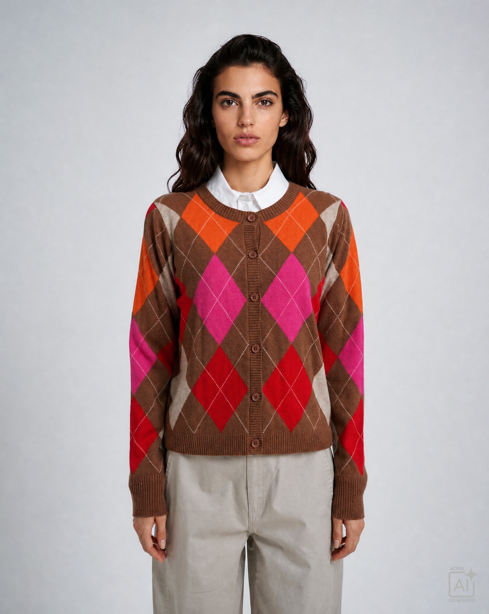 Milano Italy Cardigan aus Feinstrick