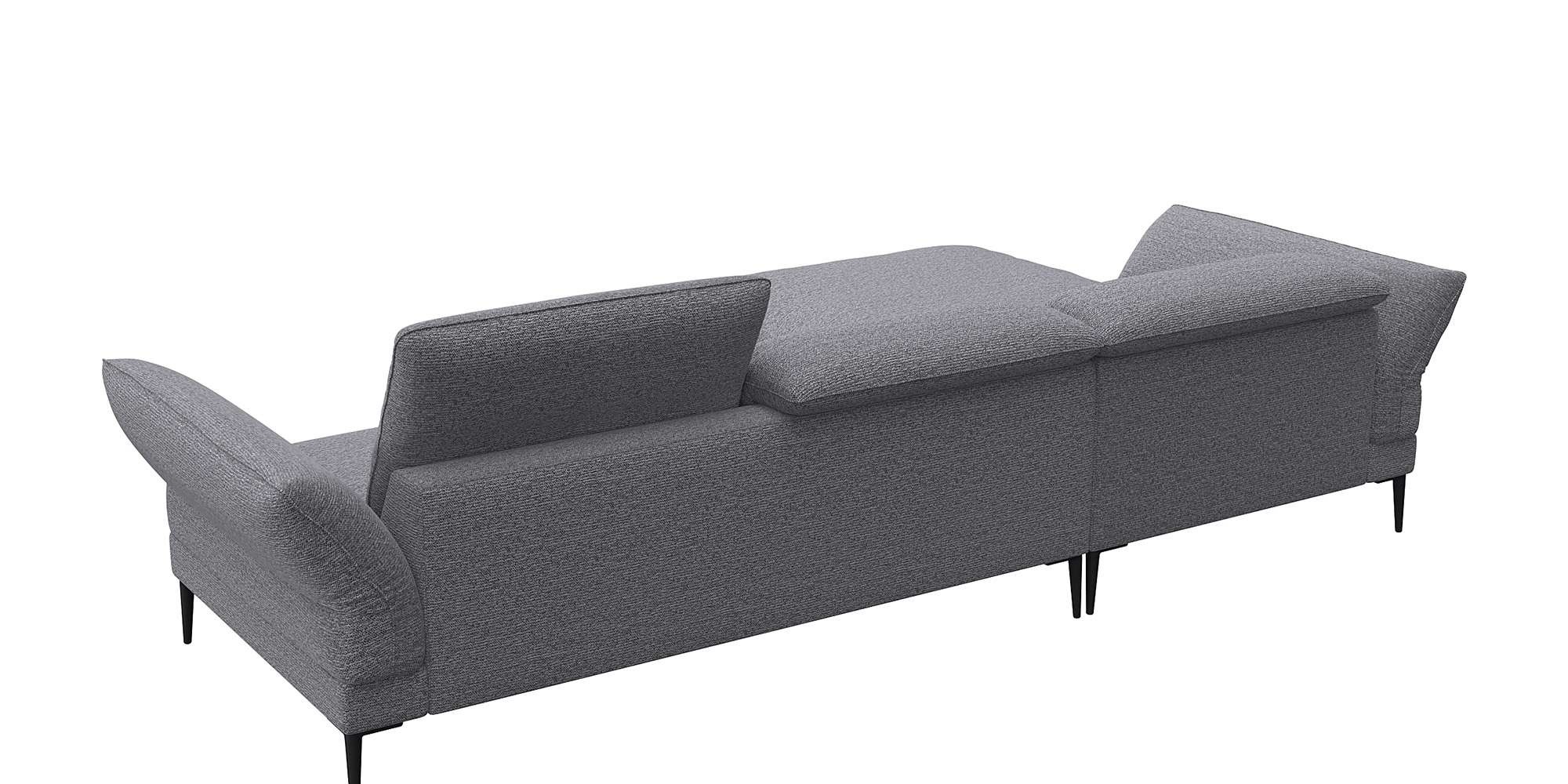 FLEXLUX Ecksofa »Salino, Funktionssofa mit Recamiere, Relaxsofa, Ecksofa«, Sofa mit Arm- und Kopfteil-Verstellungen, Kaltschaum & Stahl-Wellen