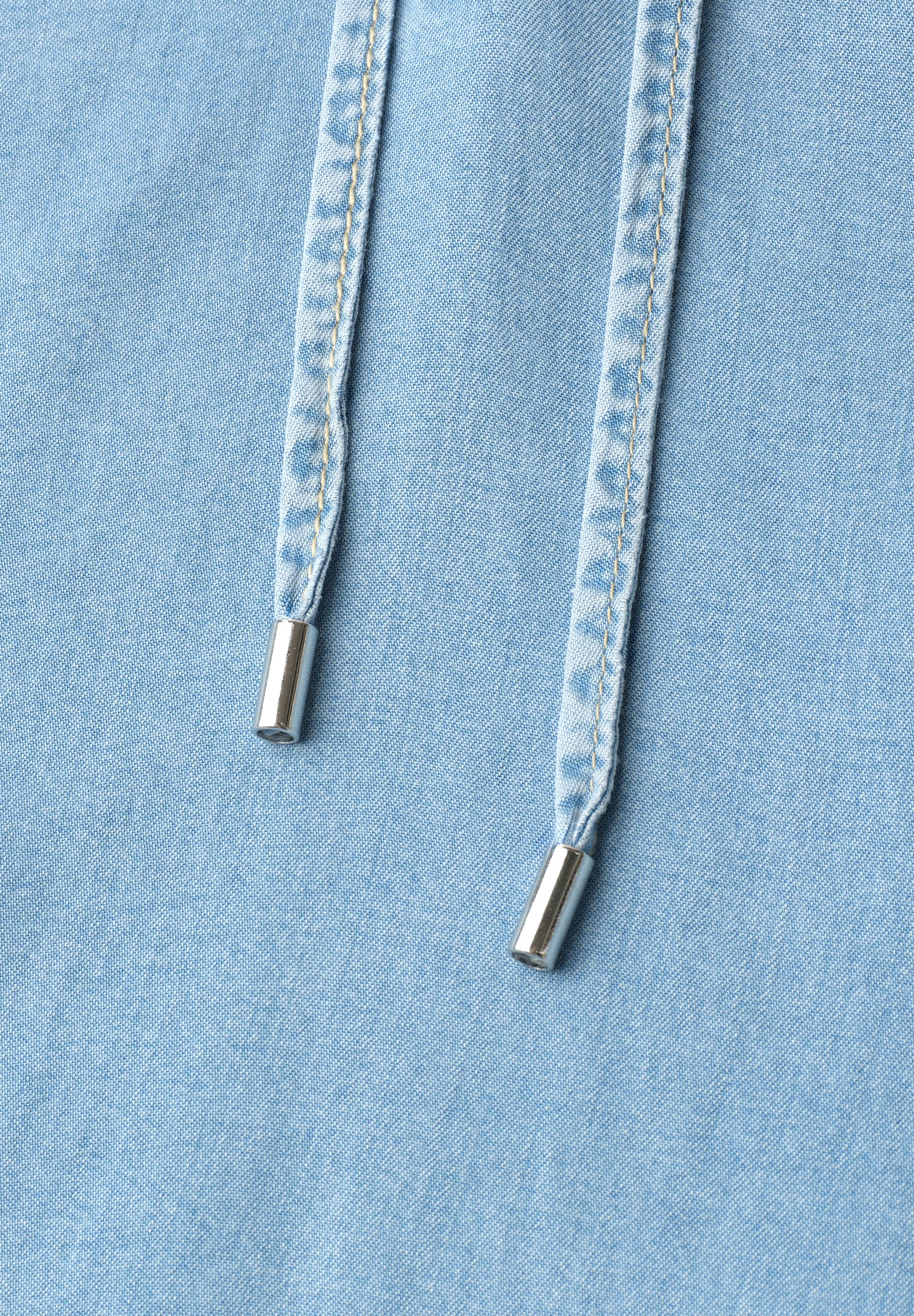 STREET ONE Jeansbluse in Denim-Optik