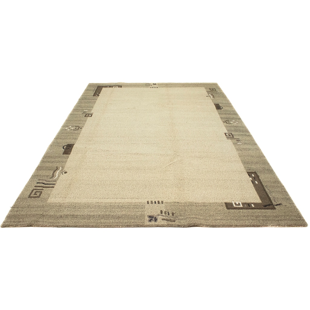 morgenland Wollteppich »Nepal - 300 x 200 cm - beige«, rechteckig