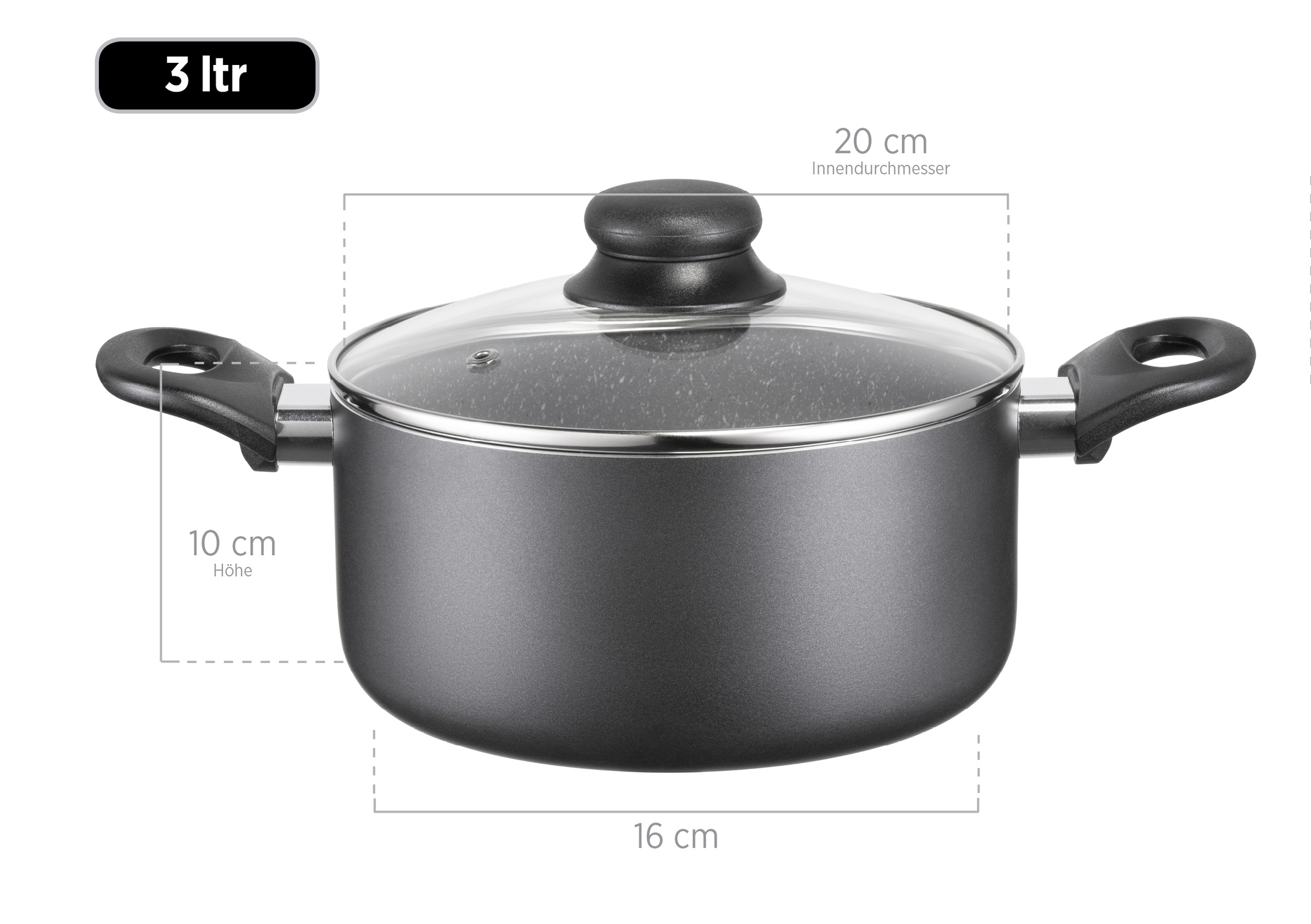 MÄSER Topf-Set »Kochtopf-Set Izar, Aluminium« Set, 6 Stk. tlg. Aluminium