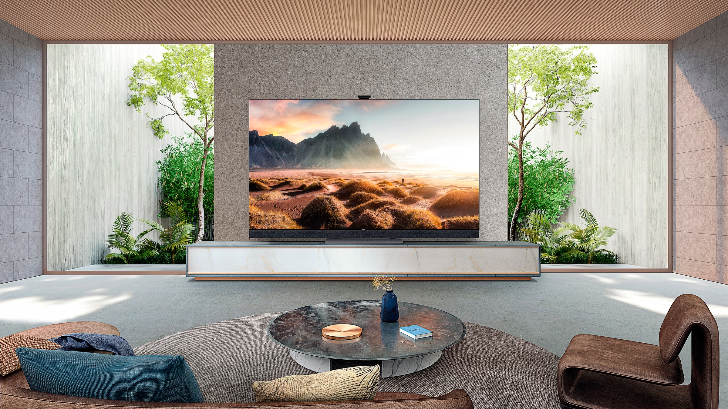 TCL QLED Mini LED-Fernseher »65X925X1«, 164 cm/65 Zoll, 8K, Google TV, integrierte ONKYO 2.1 Soundbar, rahmenloses Metallgehäuse