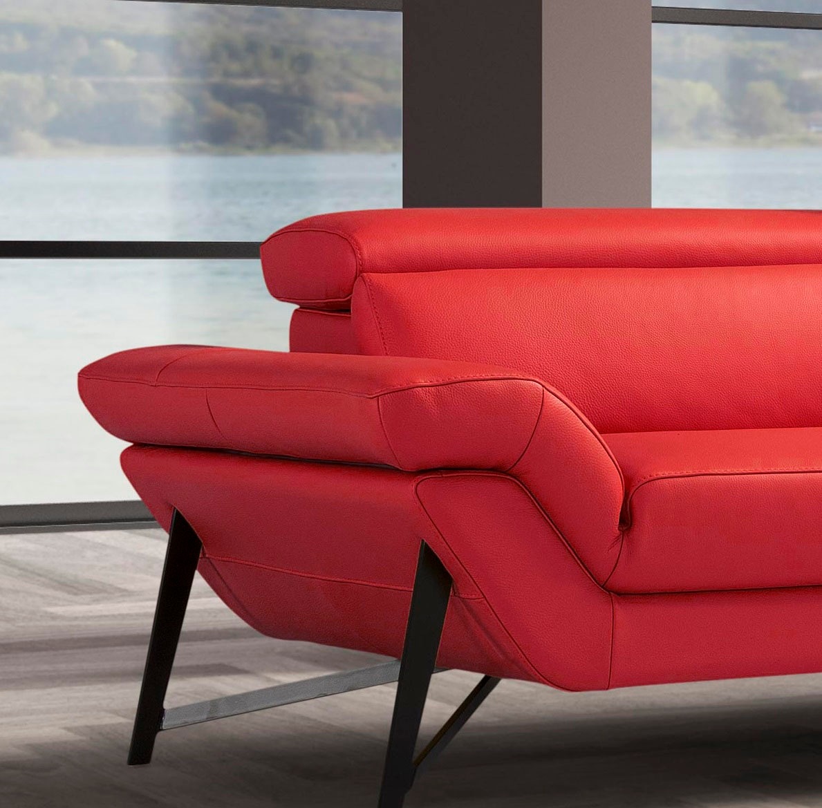 Egoitaliano 2,5-Sitzer »Narcisa, Designsofa, tolle Verarbeitungsdetails, hoher Sitzkomfort«, mit verstellbaren Kopfstützen