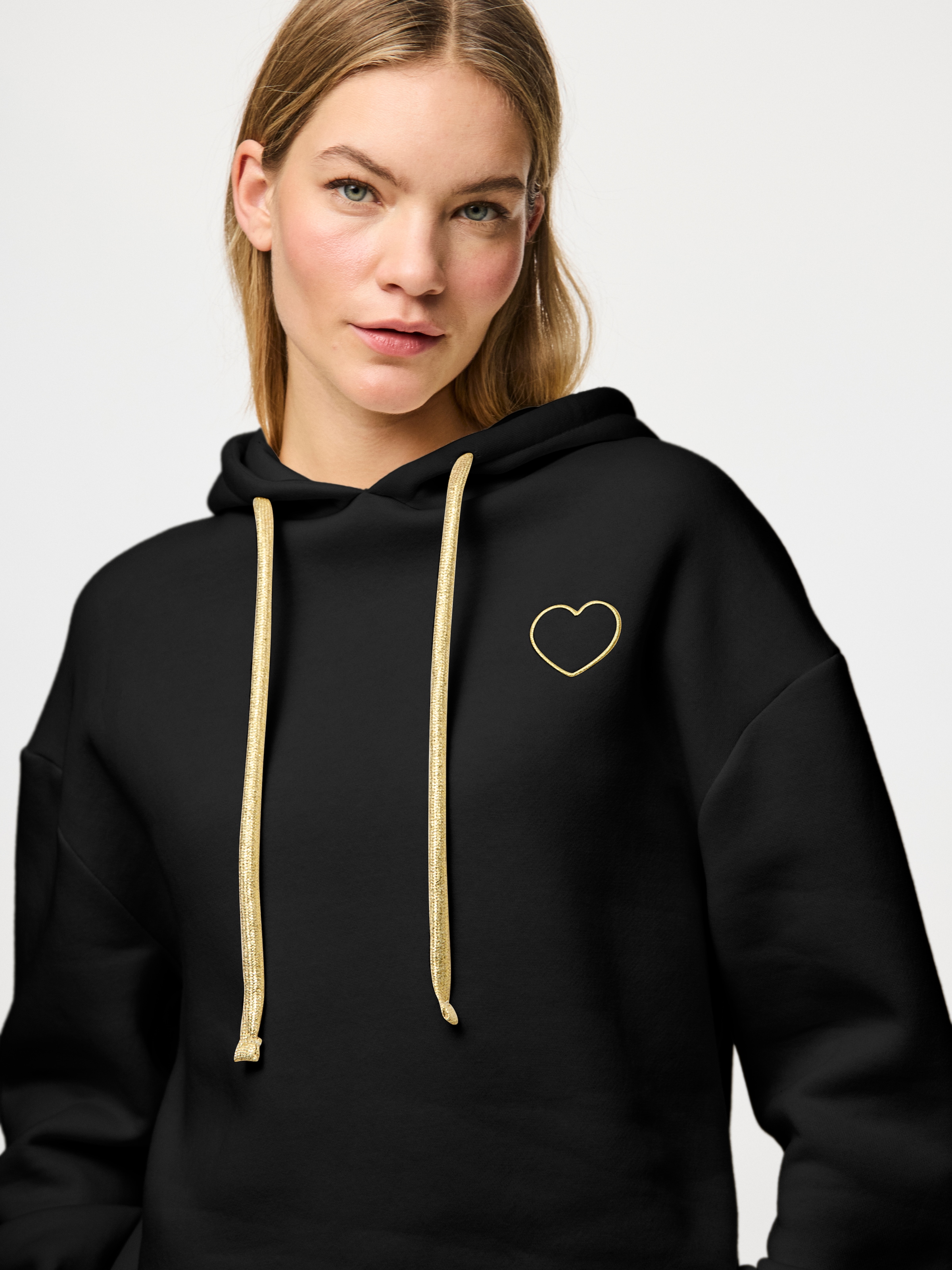 pieces Kapuzensweatshirt »PCCHILLI LS HEART HOODIE NOOS BC«