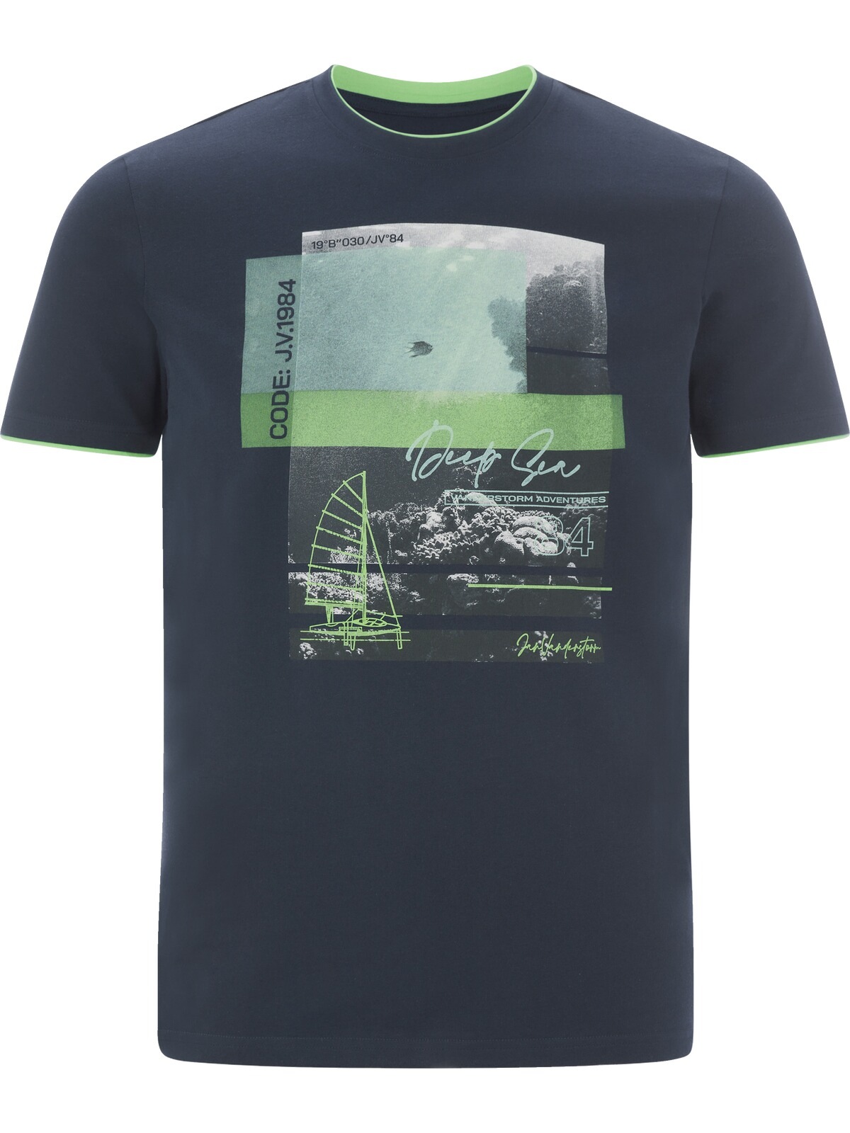 Jan Vanderstorm T-Shirt »T-Shirt HAKEJAN«, (1 tlg.), mit grafischem Print