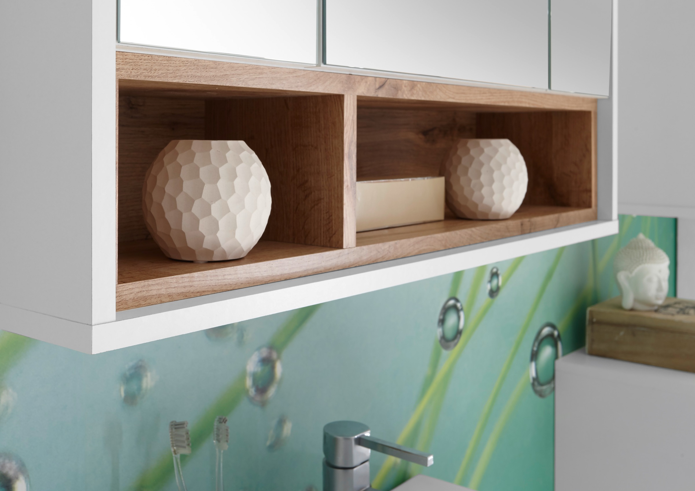 BASIC by Balculina Spiegelschrank "Mila, Badezimmerschrank BxHxT 80x72x21 c günstig online kaufen