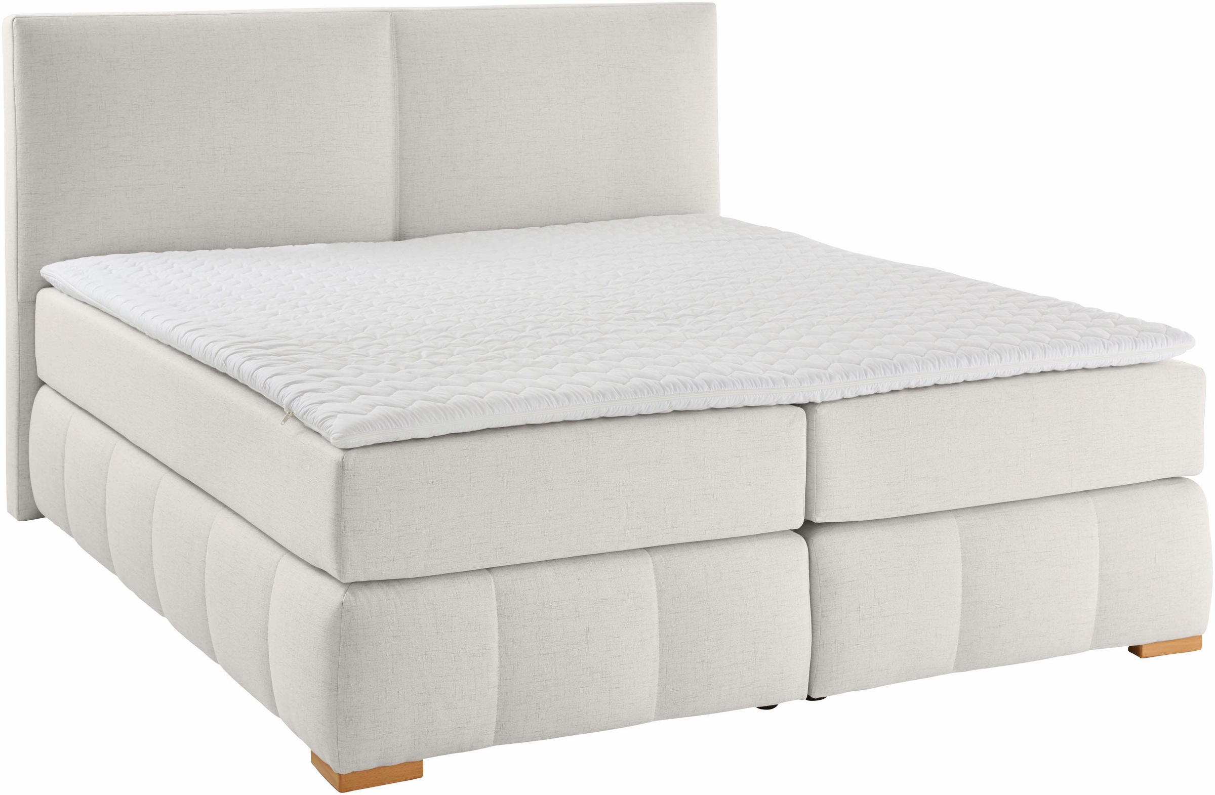 Thumbnail - Home affaire Boxspringbett "Wehma", inkl. Topper in 3 verschiedenen Matratzen, auch in Samtstoff