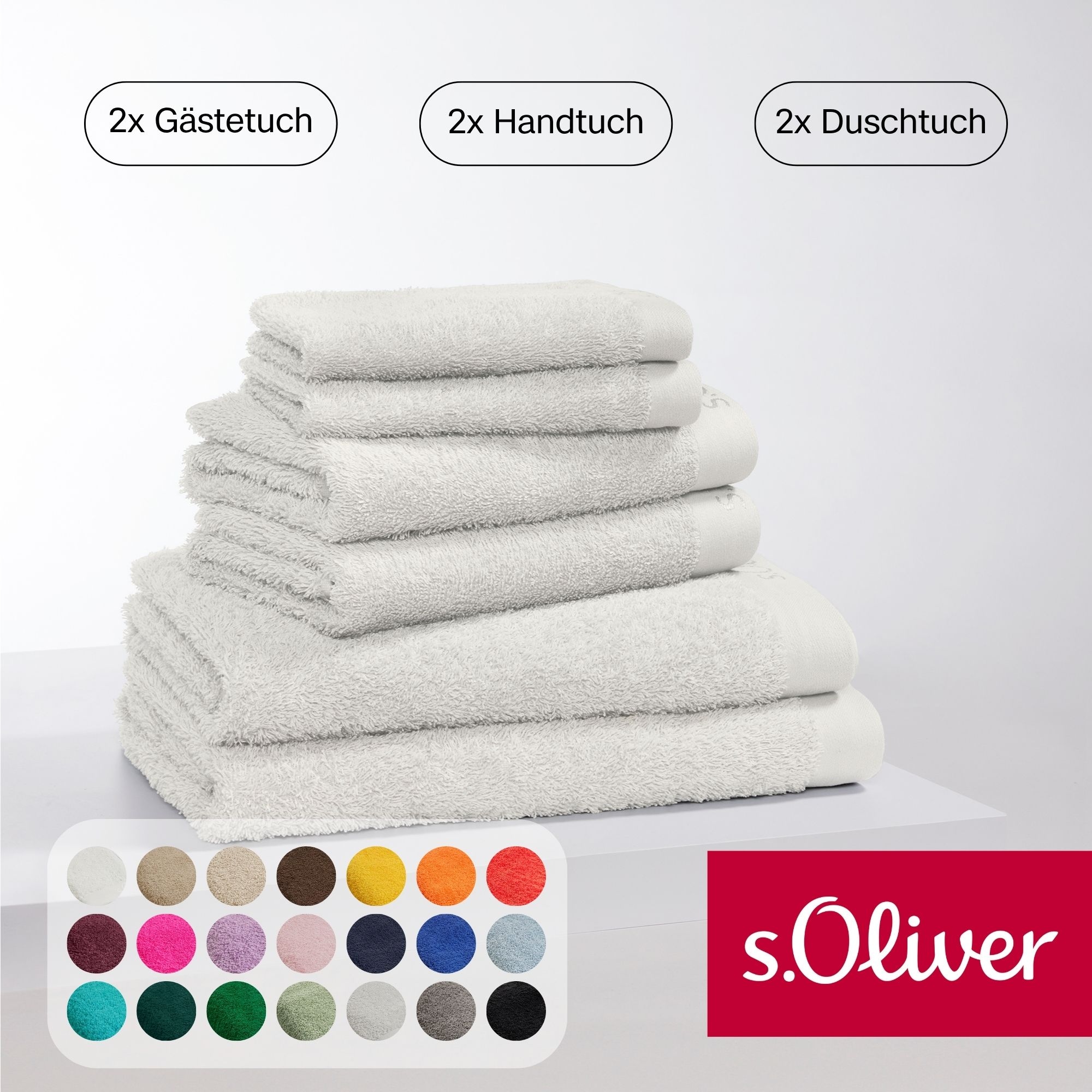 s.Oliver Handtuch Set "s.Oliver, Premium Qualität, 600 gr/m²" Set 6 Stk. Wa günstig online kaufen