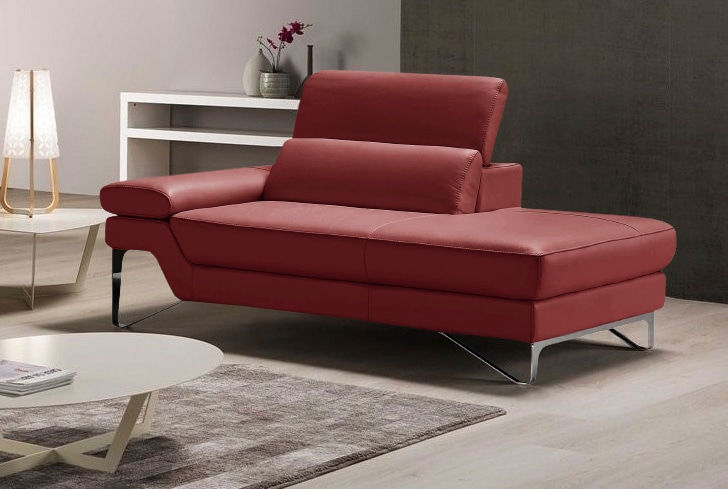 Egoitaliano Ottomane "Princess, elegantes Designsofa mit erstklassigem Sitzkomfort,", inkl. verstellbarem Kopfteil und e