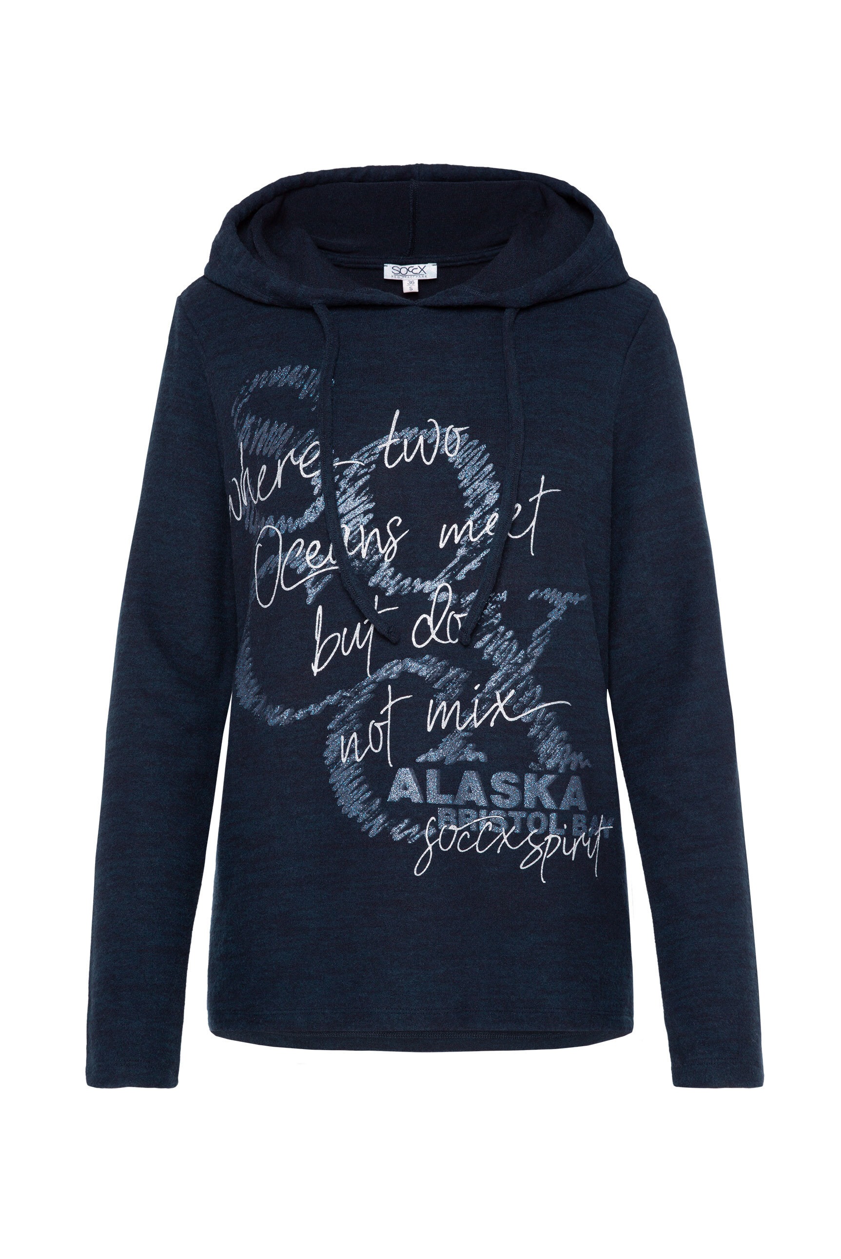 SOCCX Kapuzenpullover aus Flauschstrick