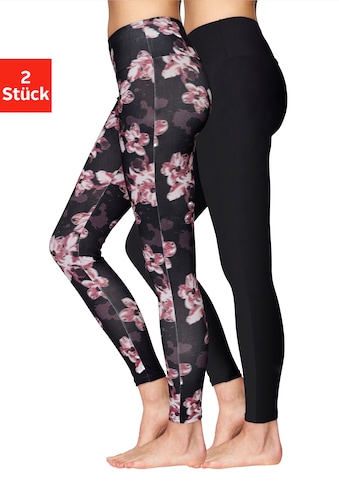 H.I.S Leggings (2er-Pack) in raštuotas ir un...