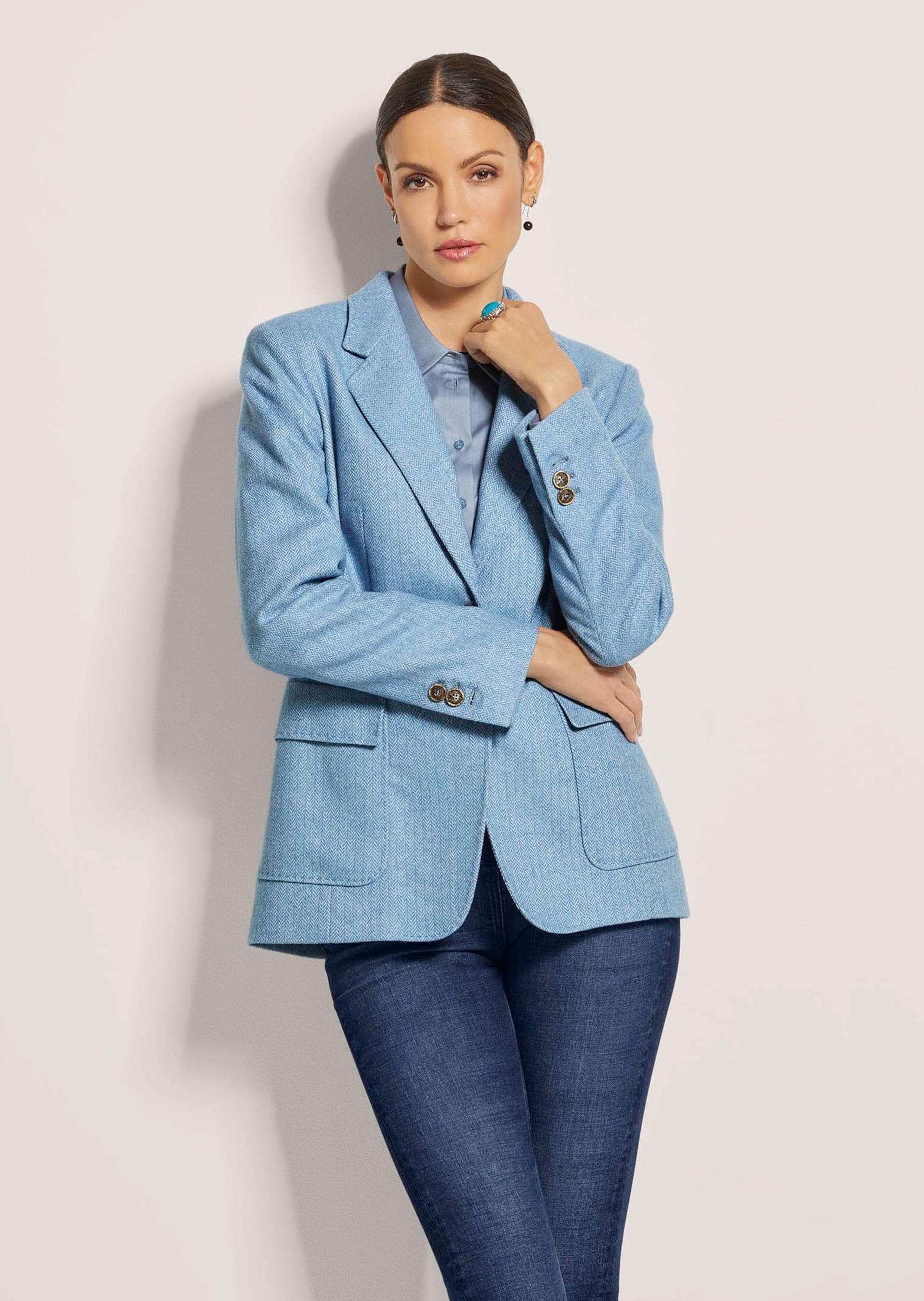 MADELEINE Longblazer »Blazer Langer Blazer mit hohem Wollanteil«